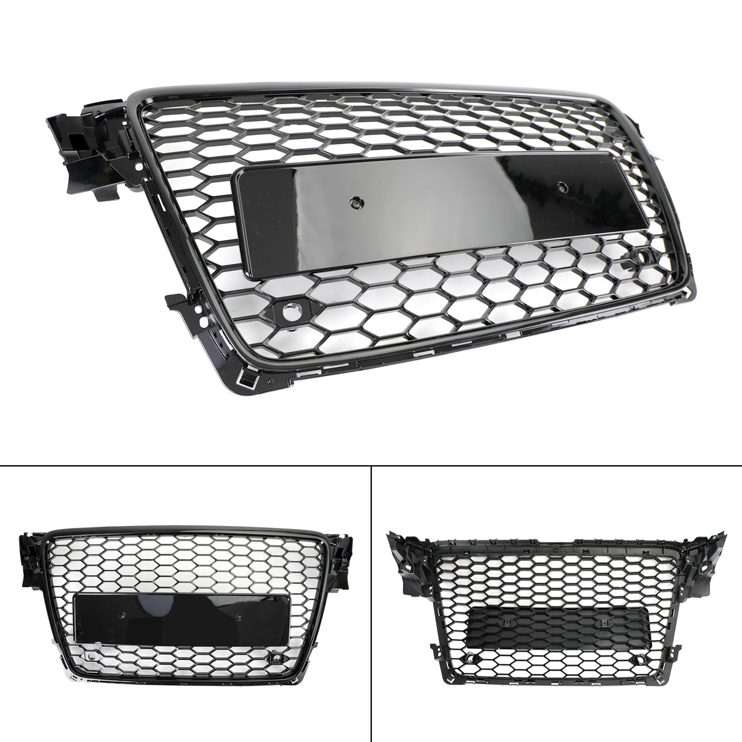 Audi A4 2009-2012 Honeycomb Sport Mesh Hex Car Grille Grill RS4 Style Black