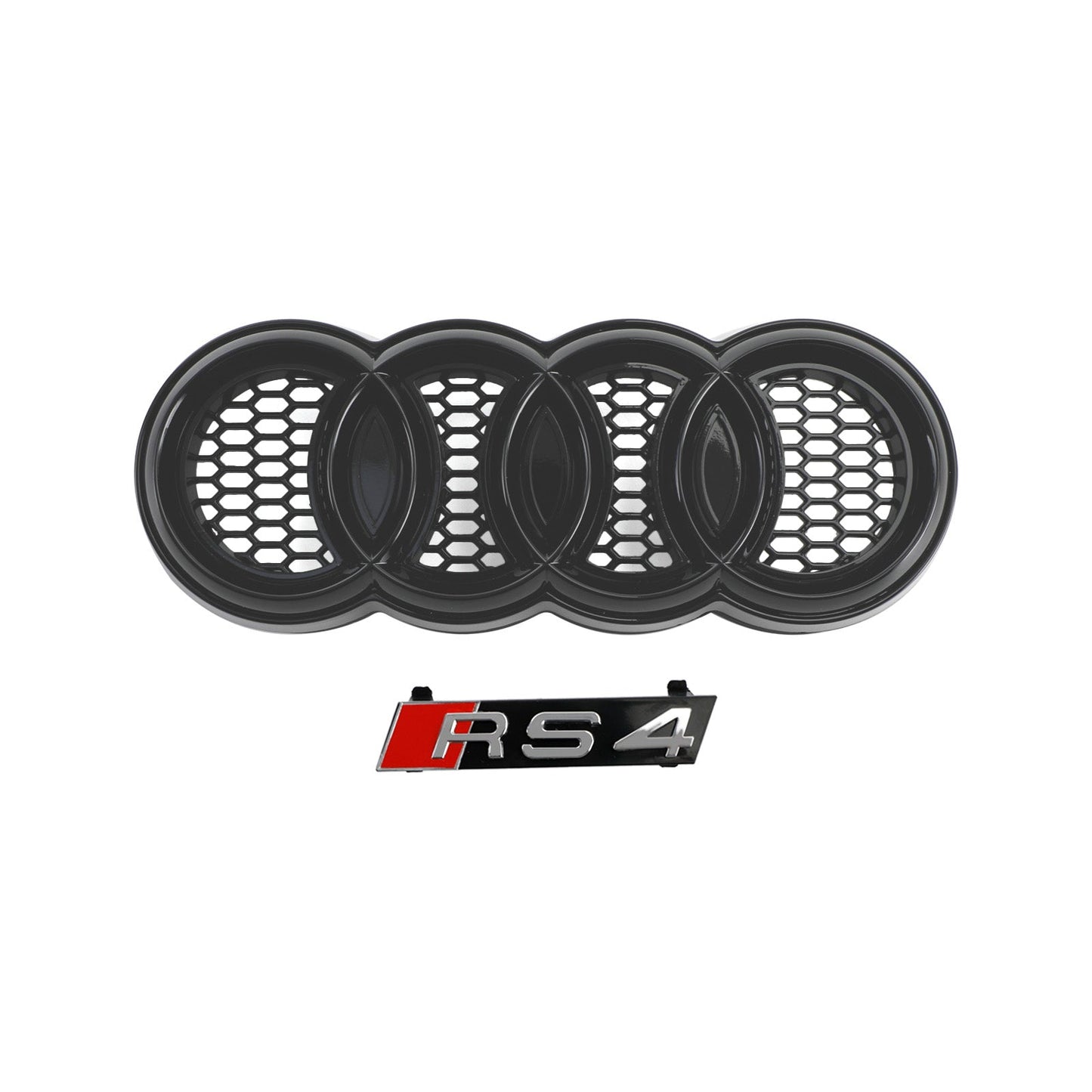 Audi A4 Avant 2009-2012 Honeycomb Sport Mesh Hex Car Grille Grill RS4 Style Black