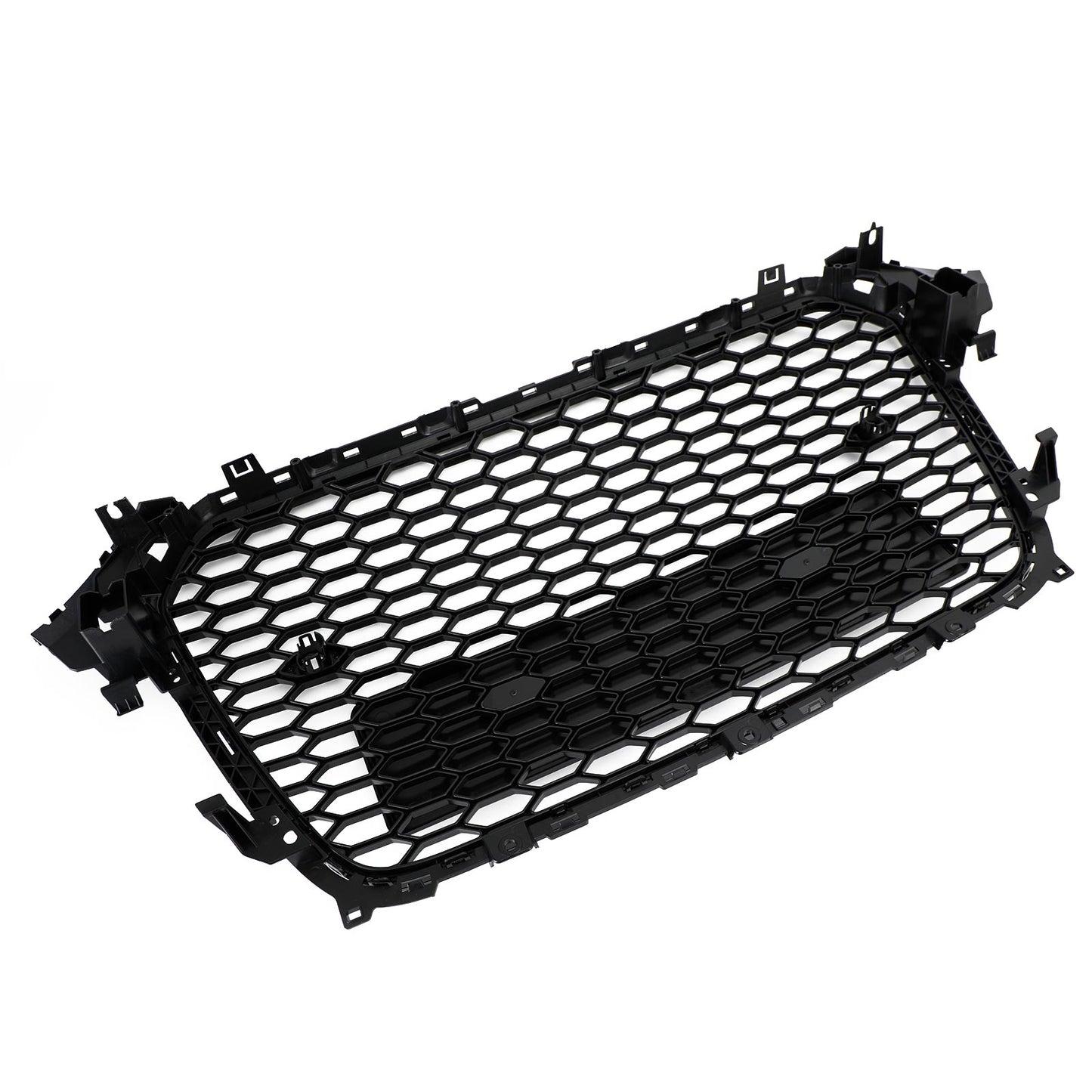 2013-2016 Audi A4 S4 Mesh Front Bumper Car Grille Grill Gloss Black RS4 Style