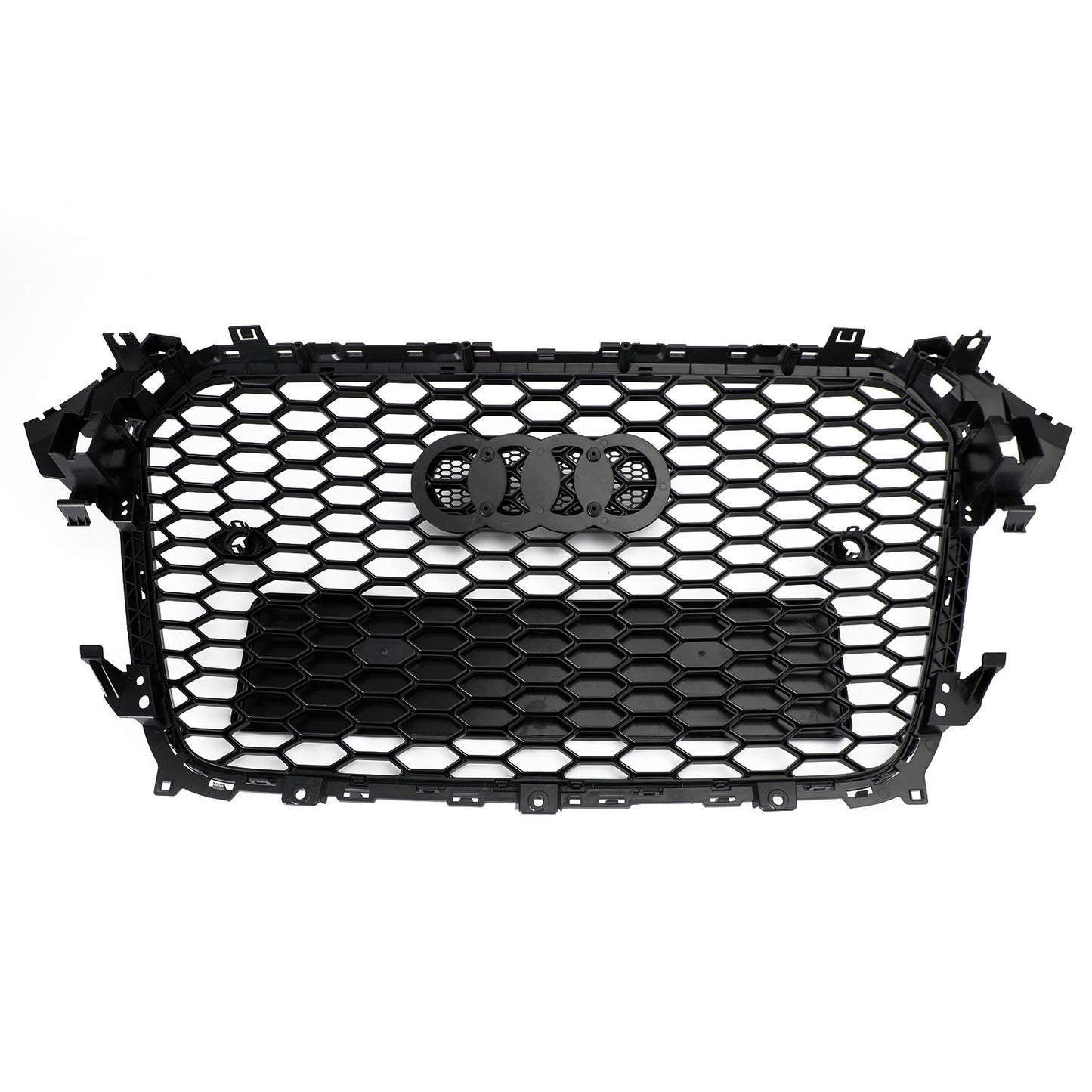 2013-2016 Audi A4 / S4 B8.5 Mesh Front Bumper Grille Grill Gloss Black RS4 Style