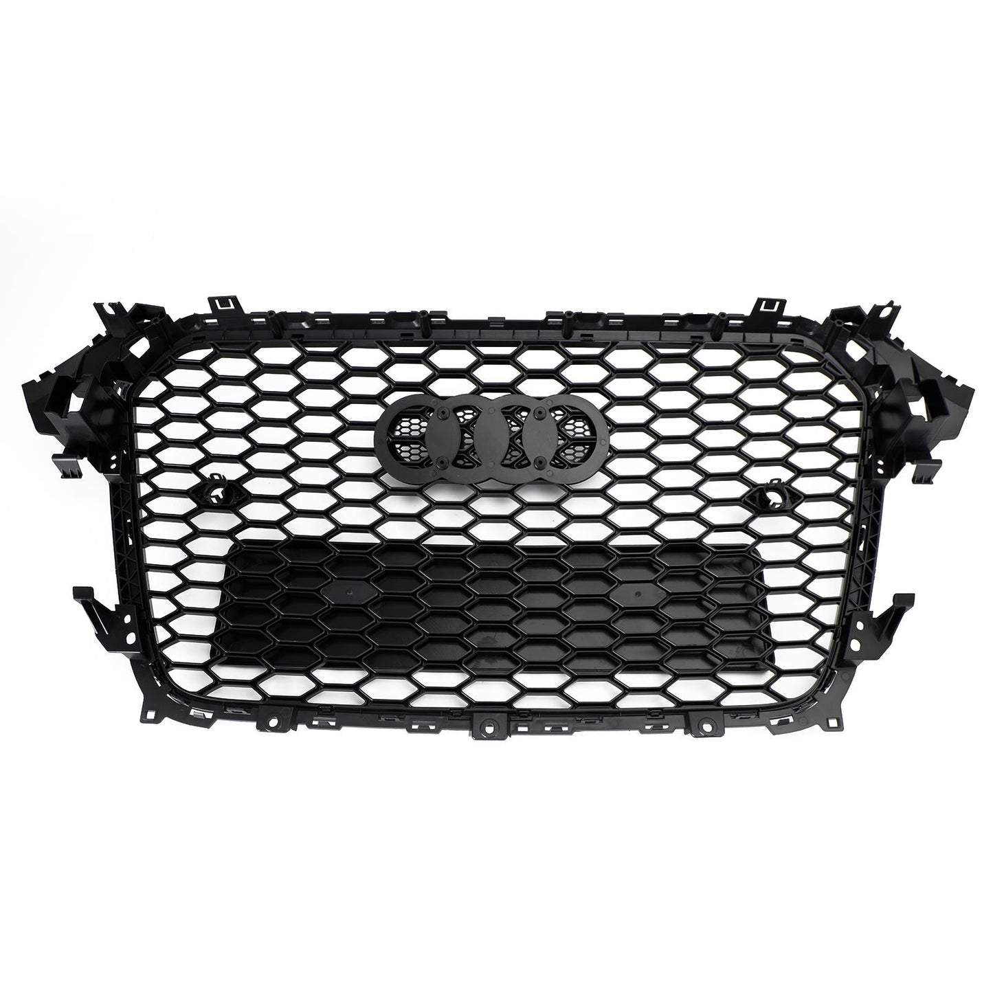 2013-2016 Audi A4 / S4 B8.5 Mesh Front Bumper Car Grille Grill Gloss Black RS4 Style