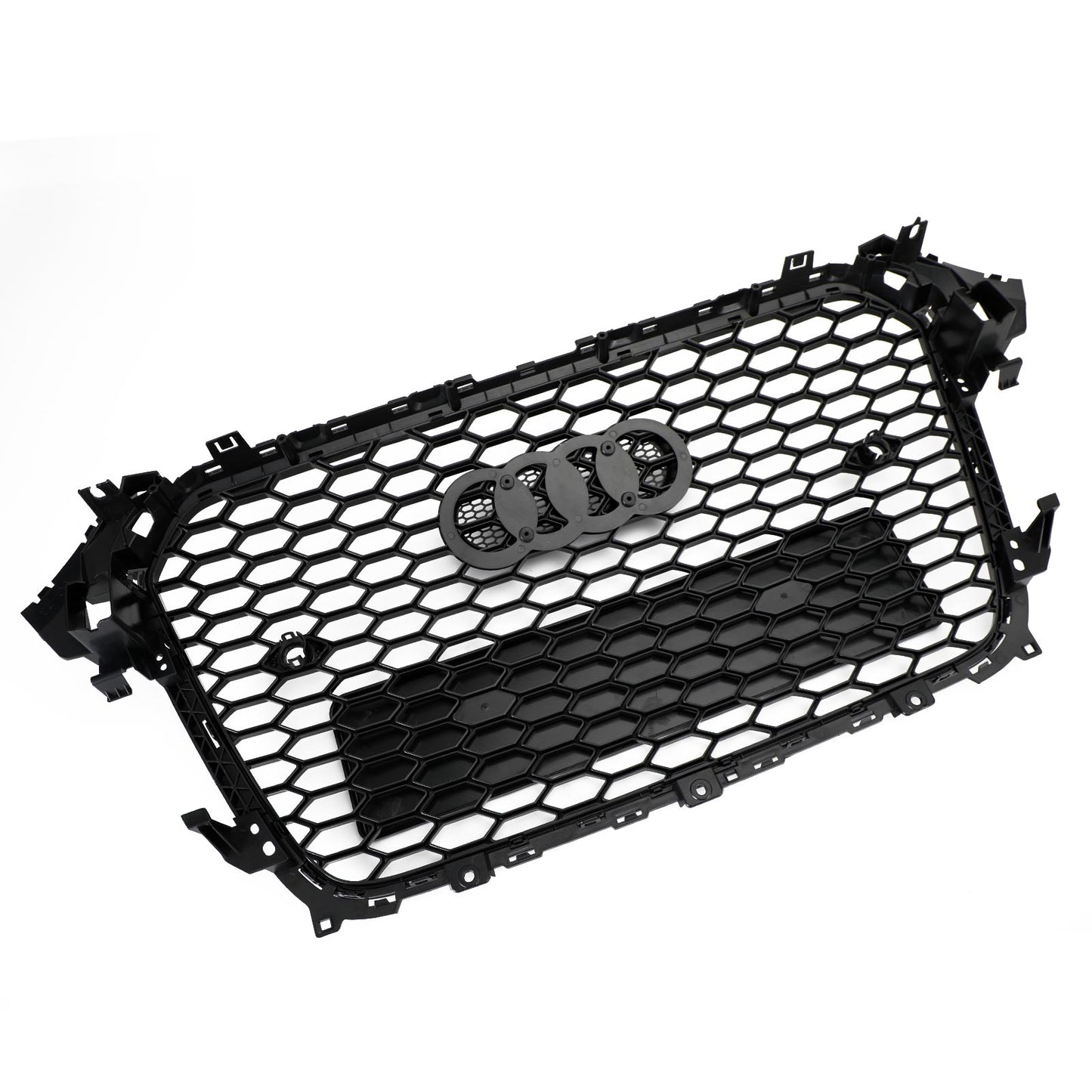 2013-2016 Audi A4 / S4 B8.5 Mesh Front Bumper Grille Grill Gloss Black RS4 Style