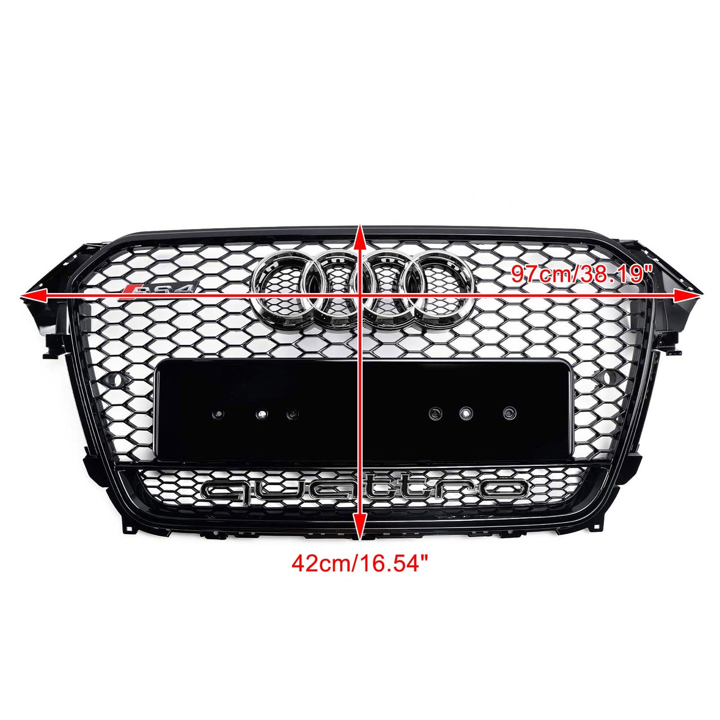 2013-2016 Audi A4 S4 B8.5 w/ Quattro RS4 Style Front Bumper Grill Grille