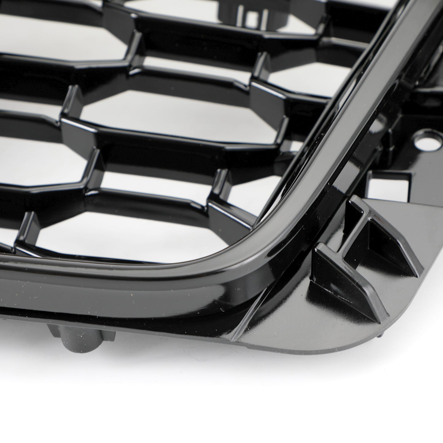 2017-2019 Audi A4/S4 B9 Honeycomb Mesh Hex Grille Grill RS4 Style Black