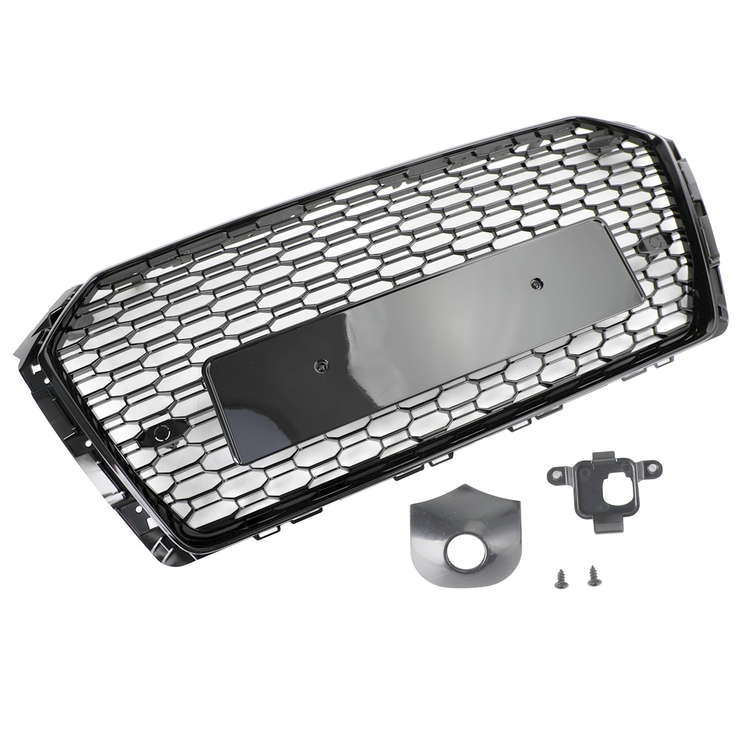 Audi B9 2016-2019 Honeycomb Mesh Hex Car Grille Grill RS4 Style Black
