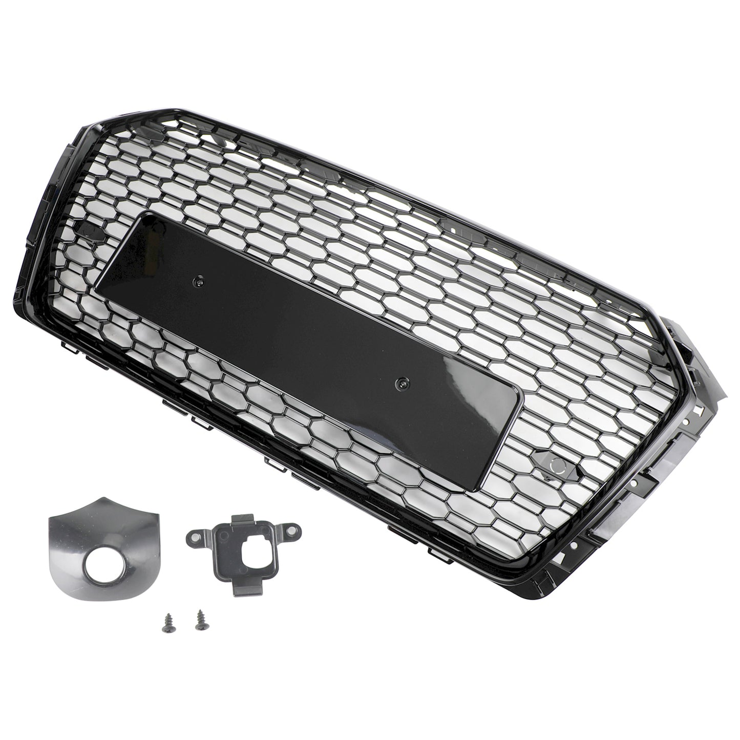 Audi B9 2016-2019 Honeycomb Mesh Hex Car Grille Grill RS4 Style Black
