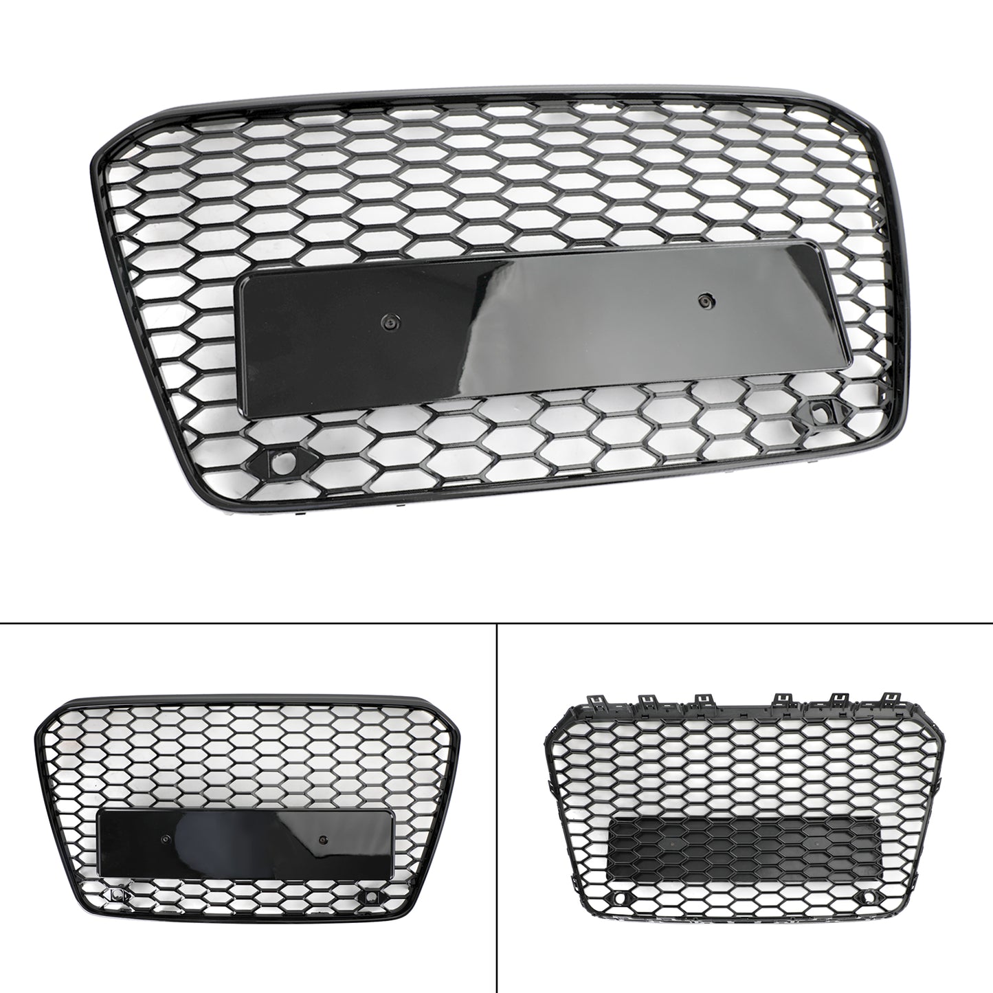 Audi B8.5 2013-2016 Honeycomb Hex Mesh Front Bumper Car Grille RS5 Style