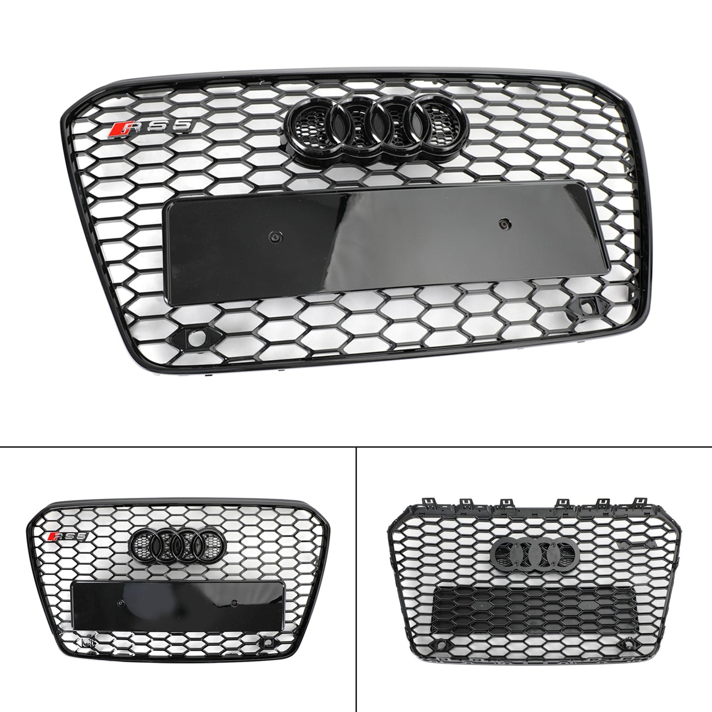 Audi A5 2013-2016 Honeycomb Hex Mesh Front Bumper Car Grille RS5 Style