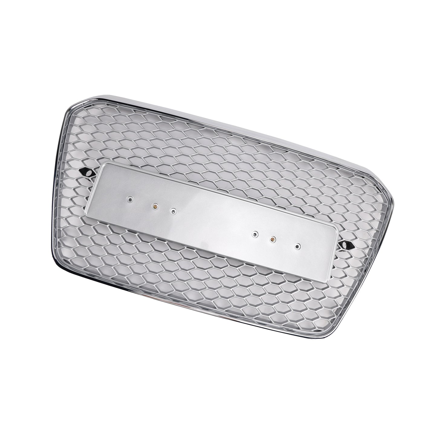 Audi A5 S5 B8.5 2013-2016 RS5 Style Honeycomb Front Bumper Grille Grill Chrome Silver
