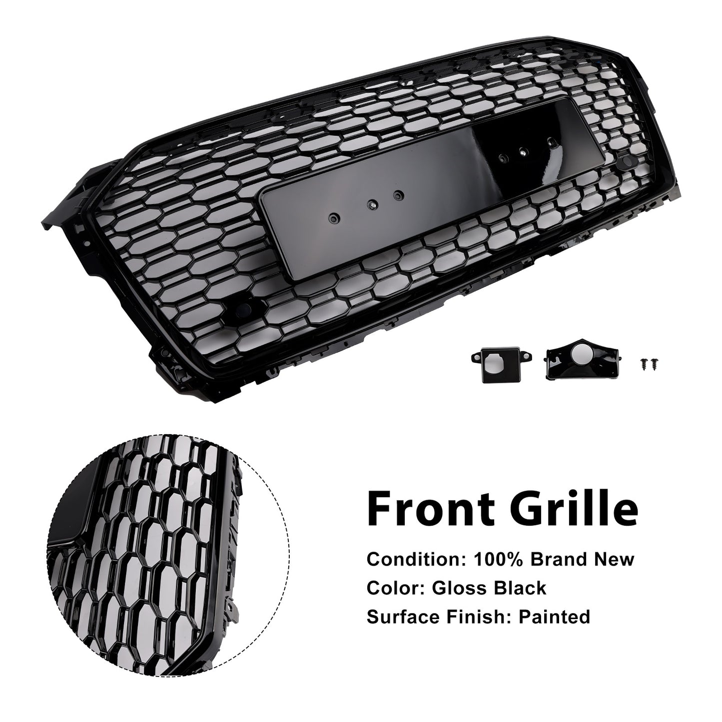 Audi A5 Quattro A5 Sportback 2017 2018 2019 RS5 Style Sport Front Honeycomb Grille Grill