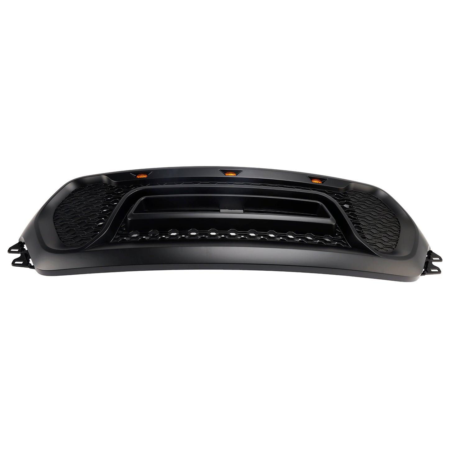 Black Front Honeycomb Upper Hood Grille Grill Fit Dodge Ram 1500 2019-2024