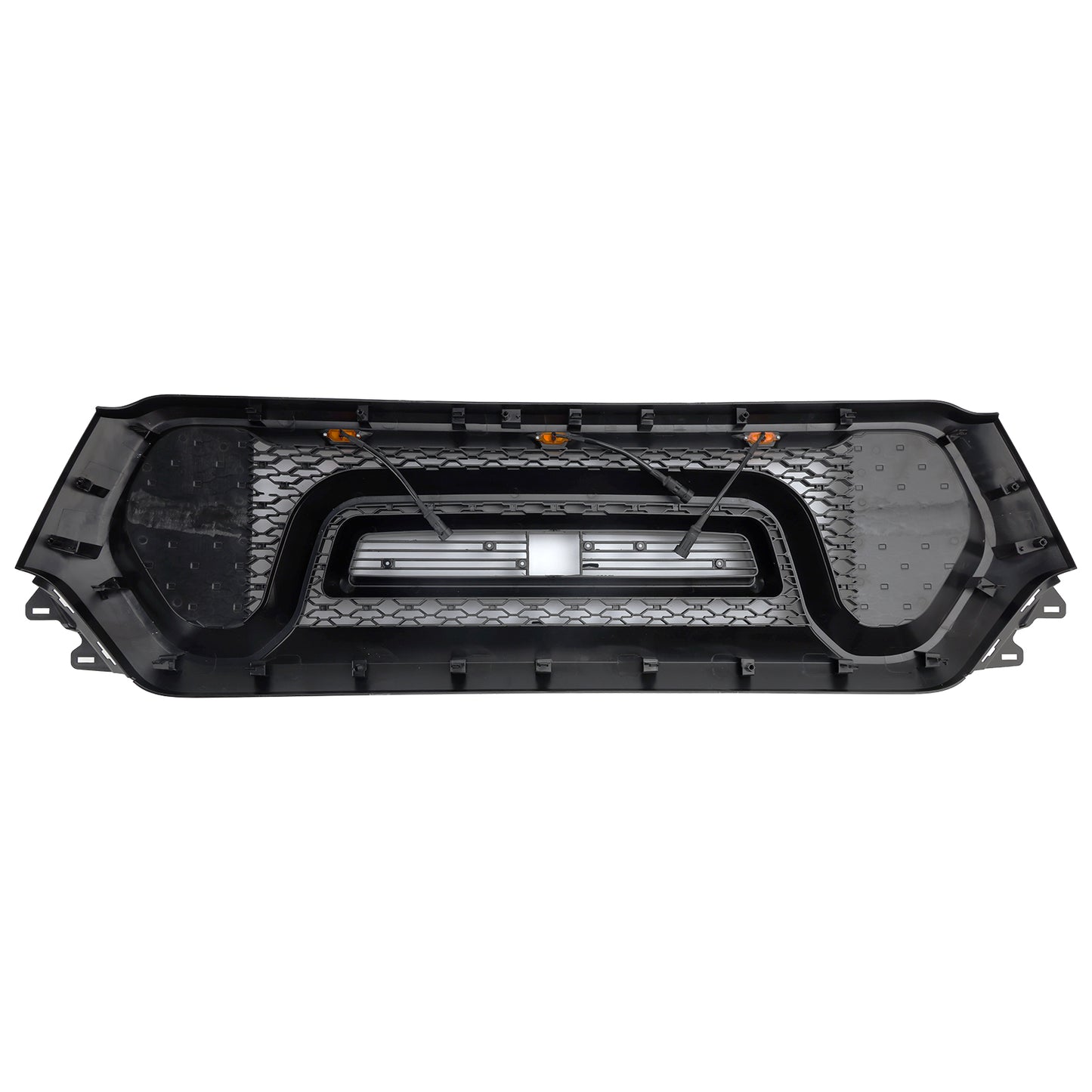 Black Front Honeycomb Upper Hood Grille Grill Fit Dodge Ram 1500 2019-2024