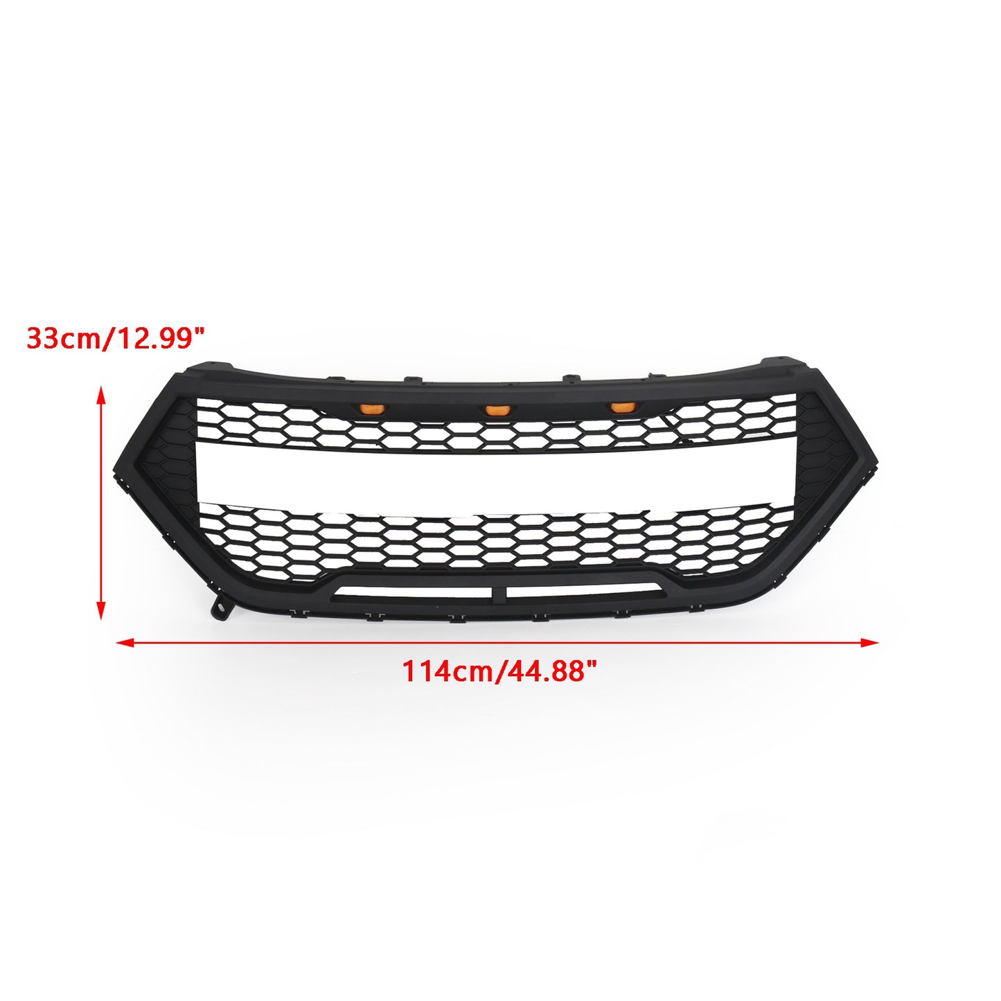 2015-2018 Ford Edge Raptor Style Front Bumper Grill Upper Grille Black