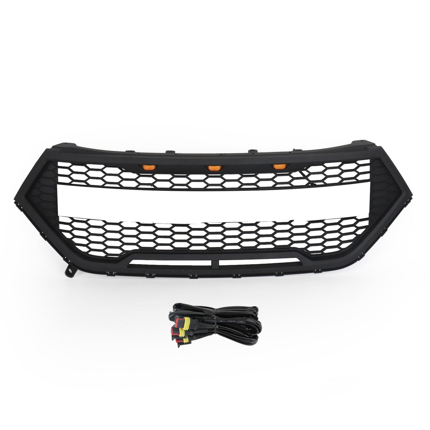 2015-2018 Ford Edge Raptor Style Front Bumper Grill Upper Grille Black