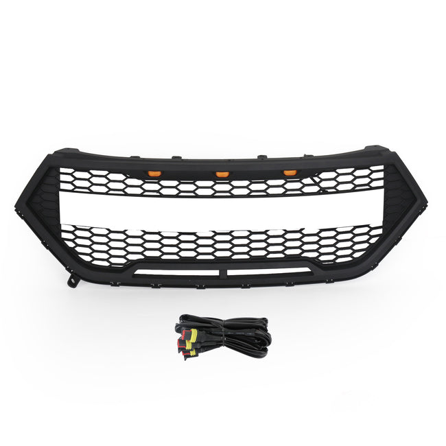 2015-2018 Ford Edge Raptor Style Front Bumper Grill Upper Grille Black