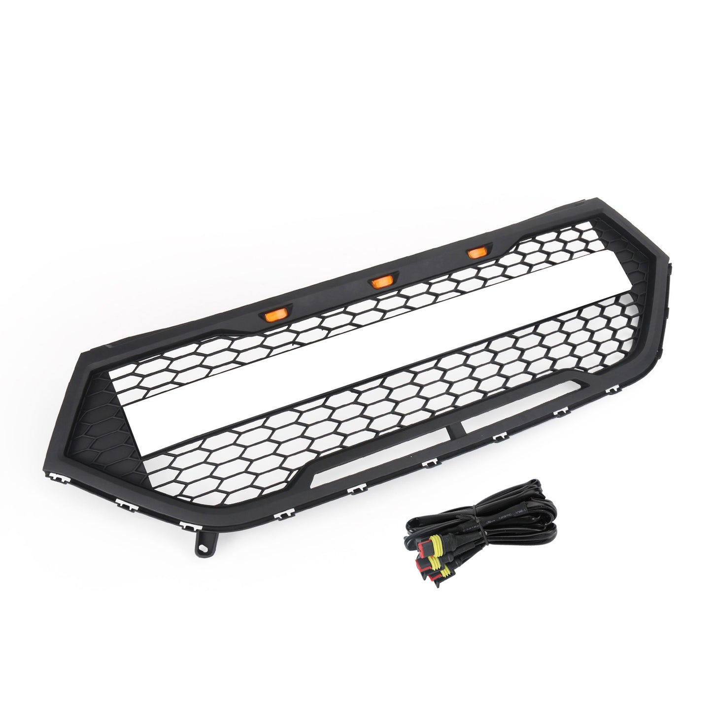 2015-2018 Ford Edge Raptor Style Front Bumper Grill Upper Grille Black