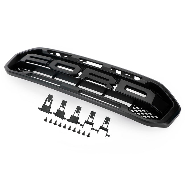 2019-2023 Ford Ranger Raptor Style Front Bumper Car Grille Grill Black