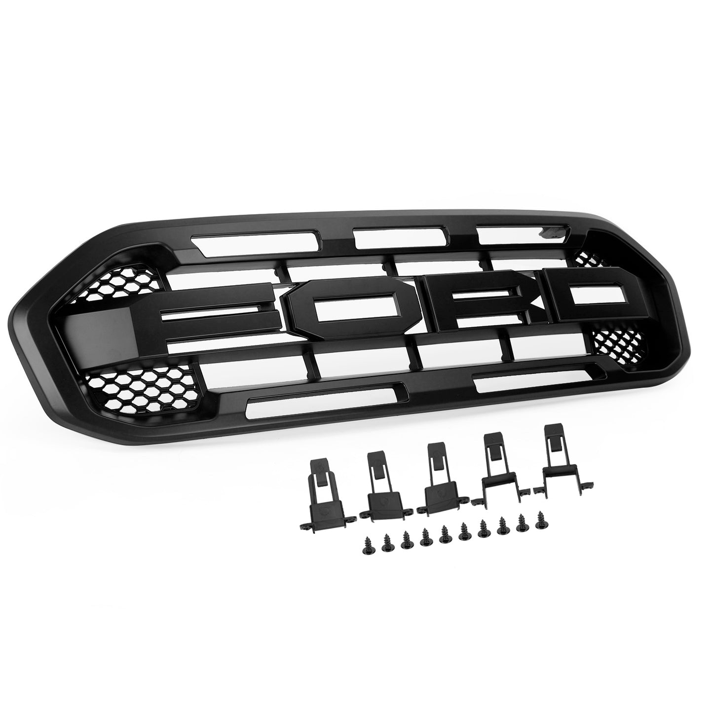 2019-2023 Ford Ranger Grill Raptor Style Front Bumper Car Grill Grille Black