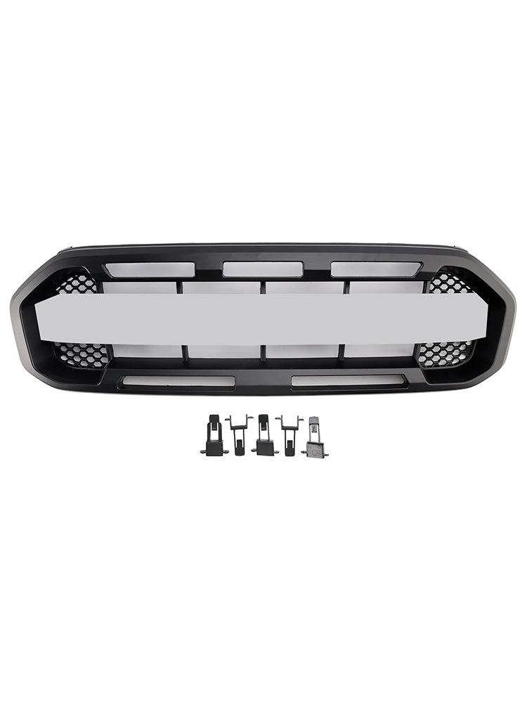 2019-2023 Ford Ranger Raptor Style Front Bumper Car Grille Grill Black