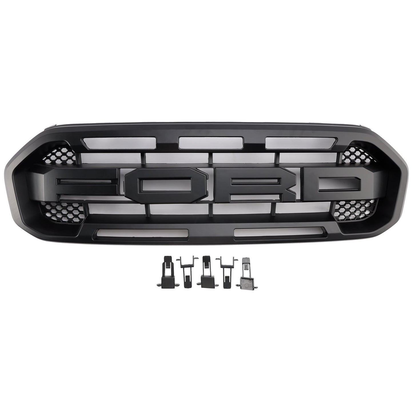 Raptor Style Front Bumper Grille Grill Fit Ford Ranger 2019-2023 Black