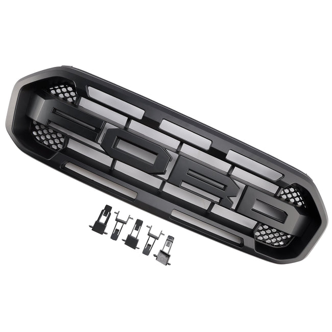Raptor Style Front Bumper Grille Grill Fit Ford Ranger 2019-2023 Black