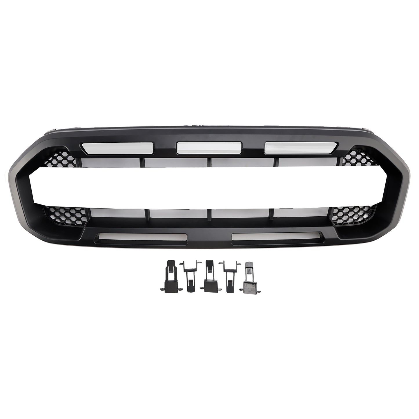 Raptor Style Front Bumper Grill Grille Fit Ford Ranger 2019-2023 Black