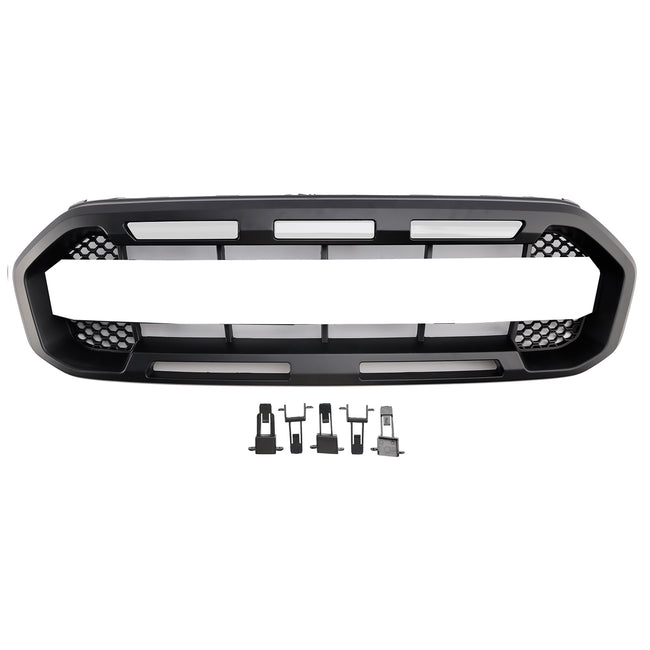 Raptor Style Front Bumper Grill Grille Fit Ford Ranger 2019-2023 Black