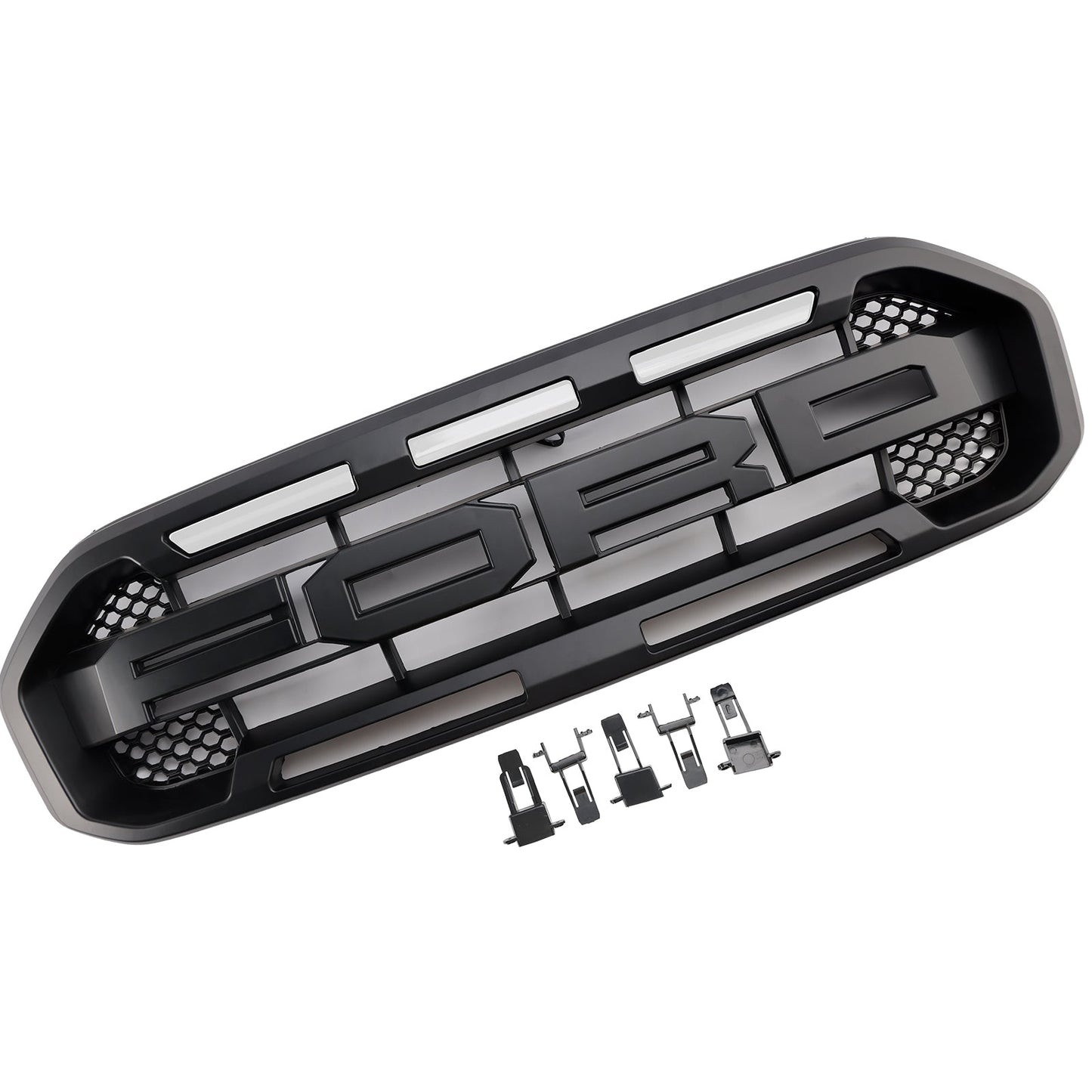 Raptor Style Front Bumper Grill Grille Fit Ford Ranger 2019-2023 Black
