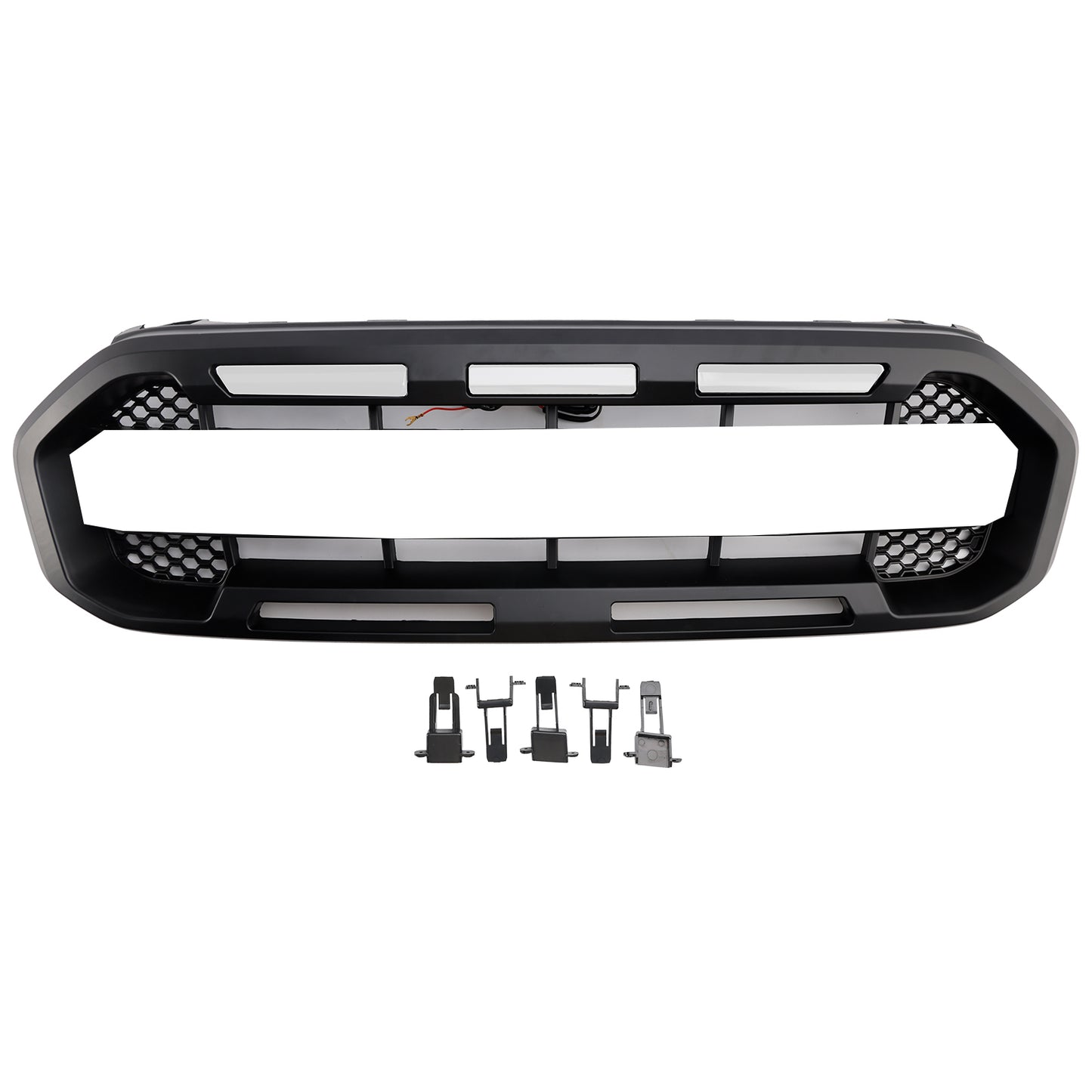 Raptor Style Front Bumper Grill Grille Fit Ford Ranger 2019-2023 Black