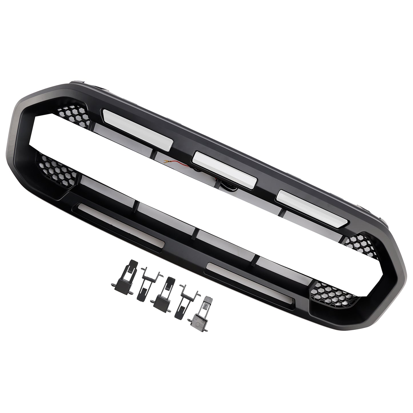 Raptor Style Front Bumper Grill Grille Fit Ford Ranger 2019-2023 Black