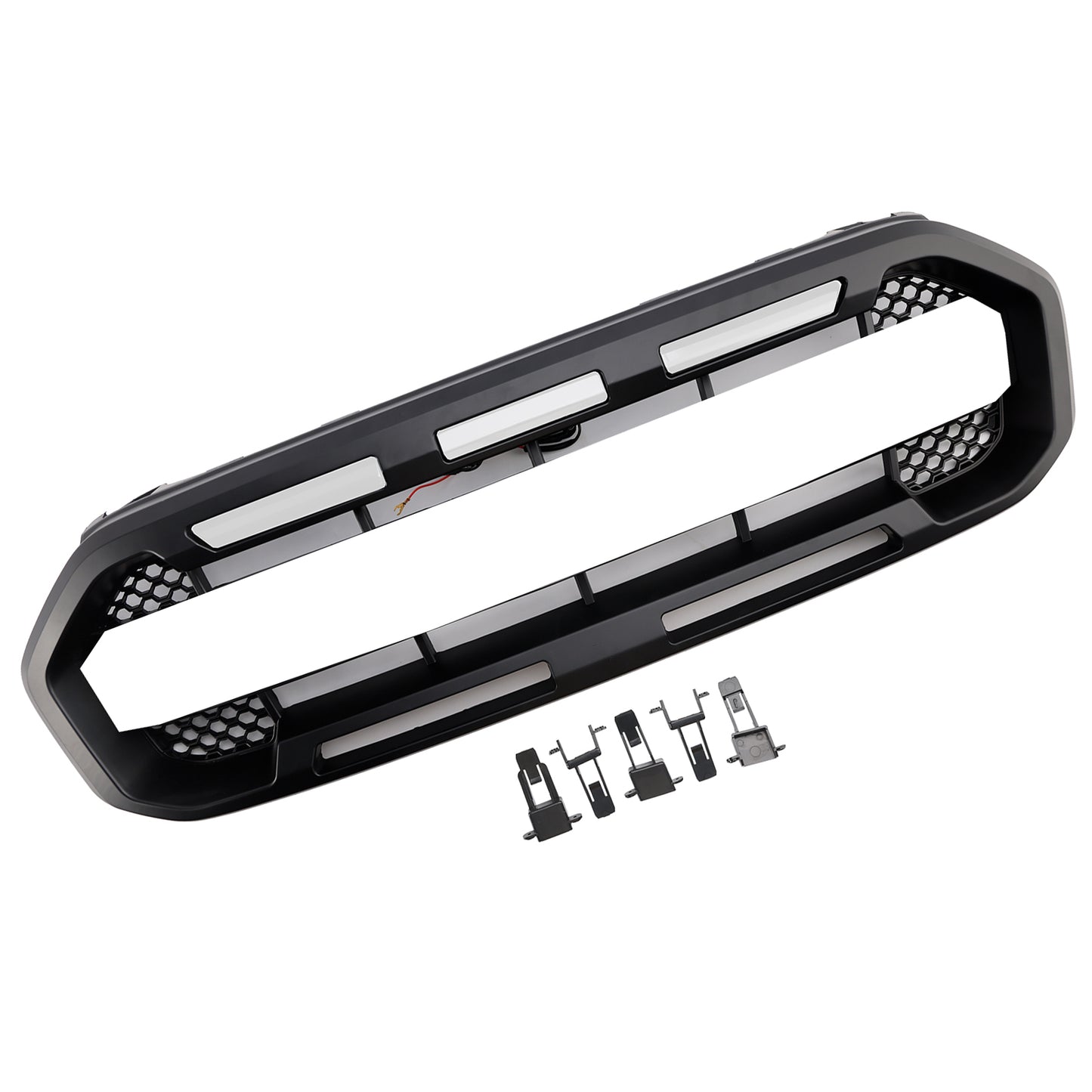 Raptor Style Front Bumper Grill Grille Fit Ford Ranger 2019-2023 Black