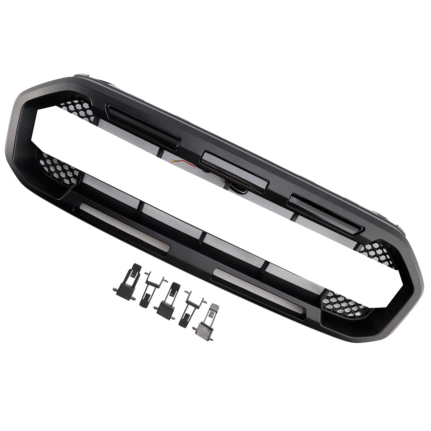 Black Raptor Style Front Bumper Grill Grille Fit Ford Ranger 2019-2023