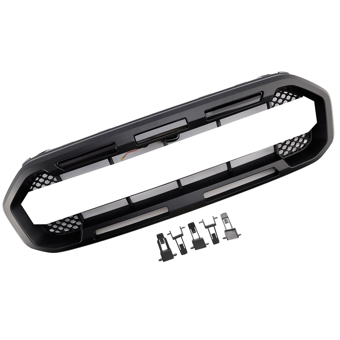 Black Raptor Style Front Bumper Grill Grille Fit Ford Ranger 2019-2023
