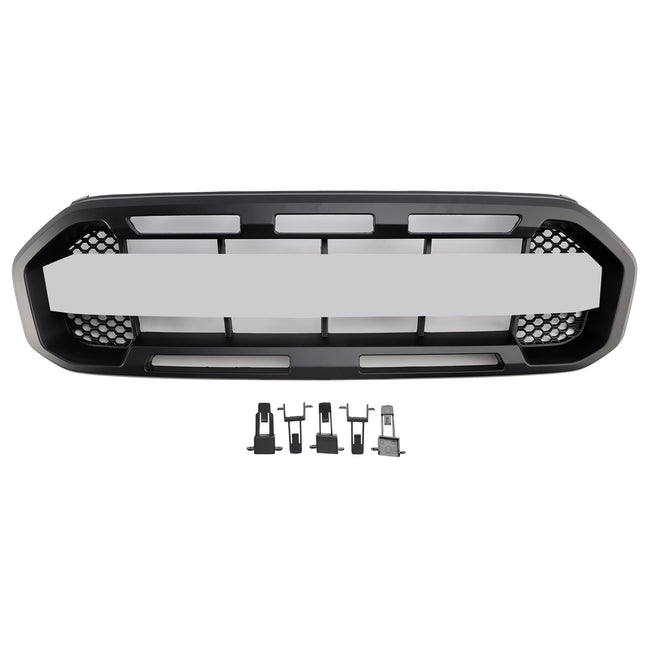 2019-2023 Ford Ranger Raptor Style Front Bumper Car Grille Grill Black