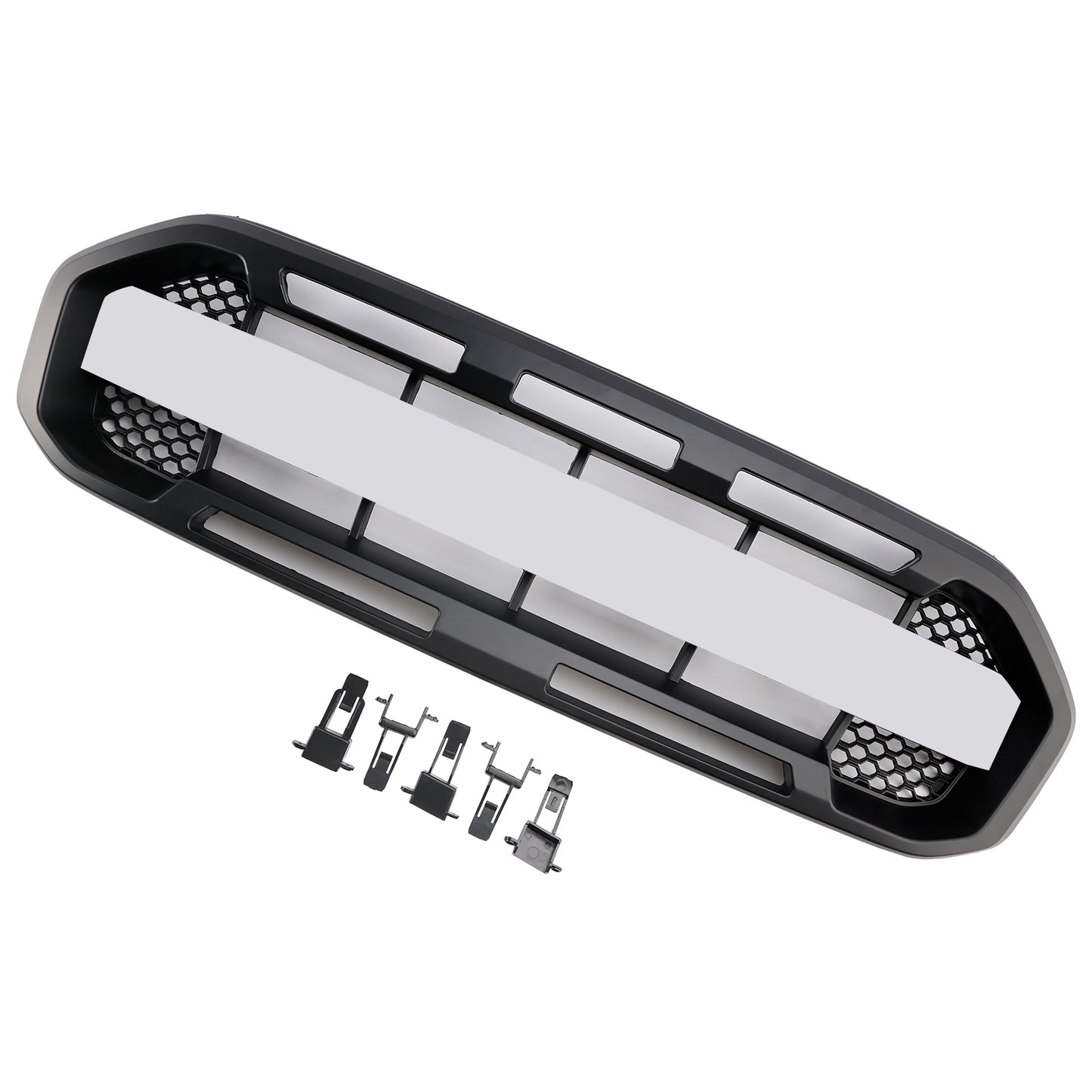 2019-2023 Ford Ranger Raptor Style Front Bumper Car Grille Grill Black