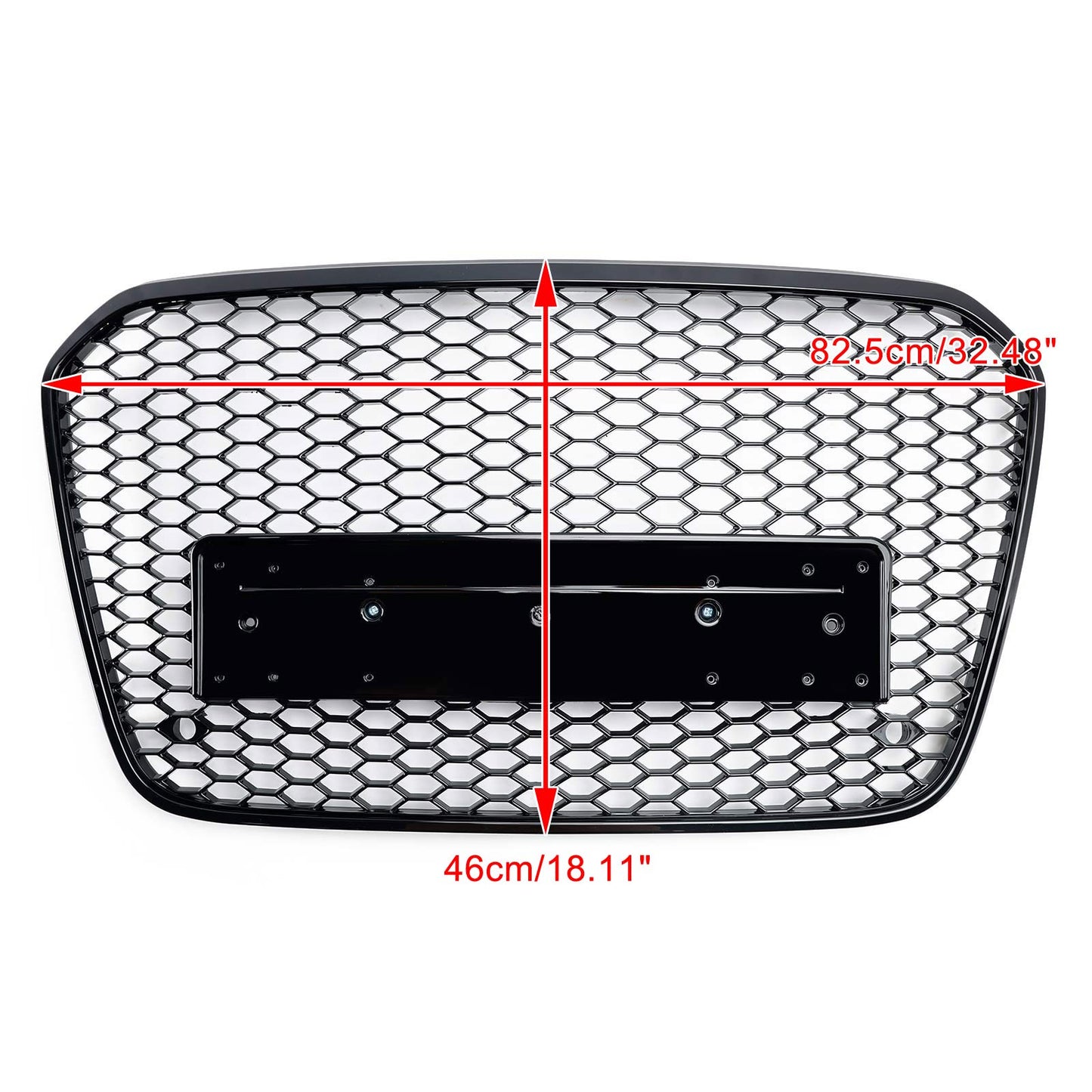 2012-2015 Audi A6 C7 S6 RS6 Style Honeycomb Front Bumper Grille Grill