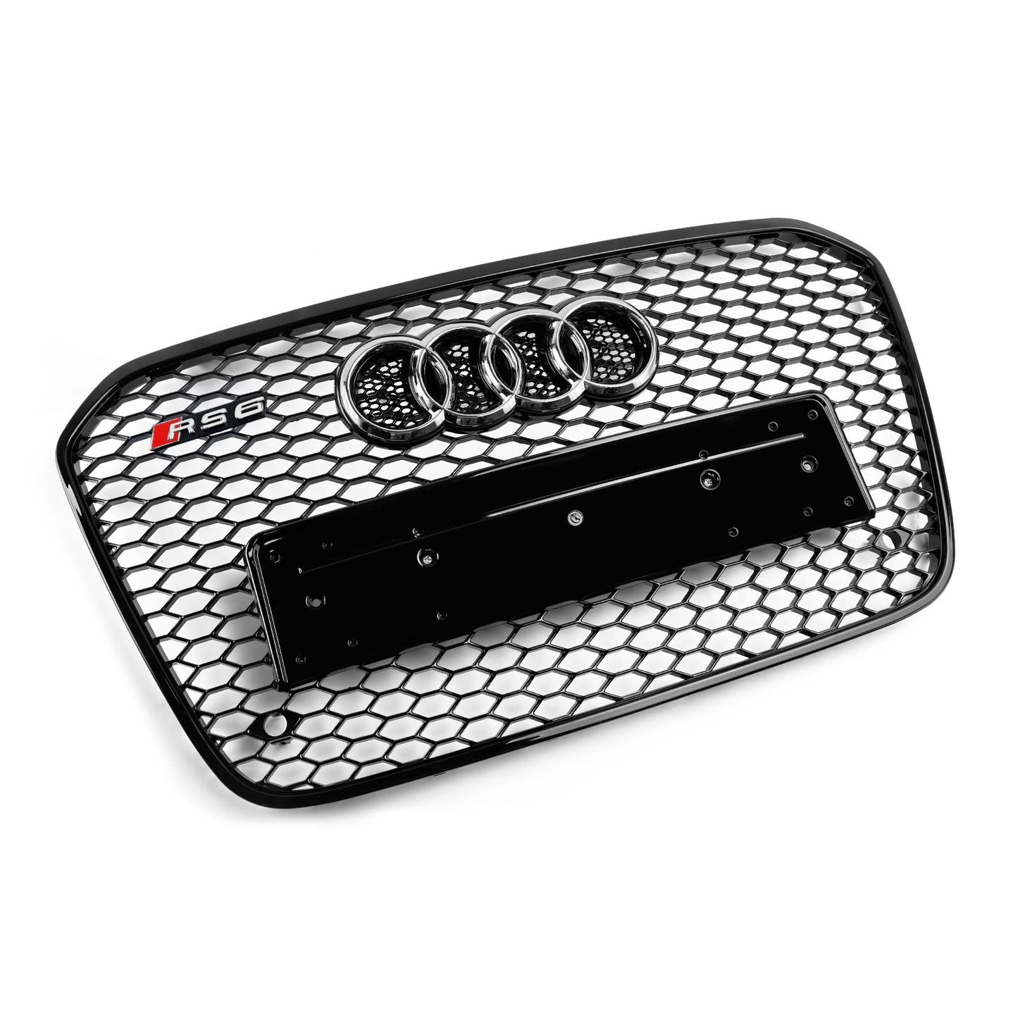 2012-2015 Audi A6 C7 S6 RS6 Style Honeycomb Front Bumper Grille Grill