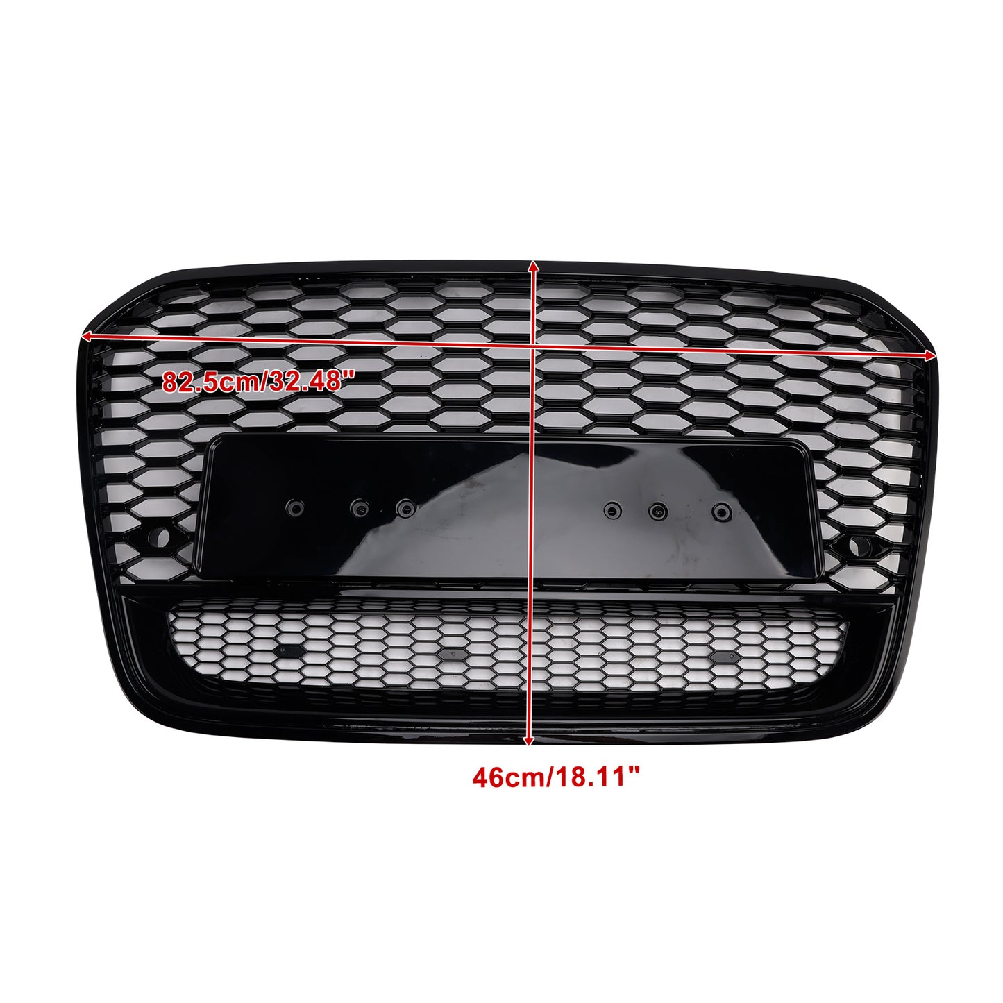 2012-2015 Audi A6 S6 C7 Front Mesh Honeycomb Grille Grill RS6 Style