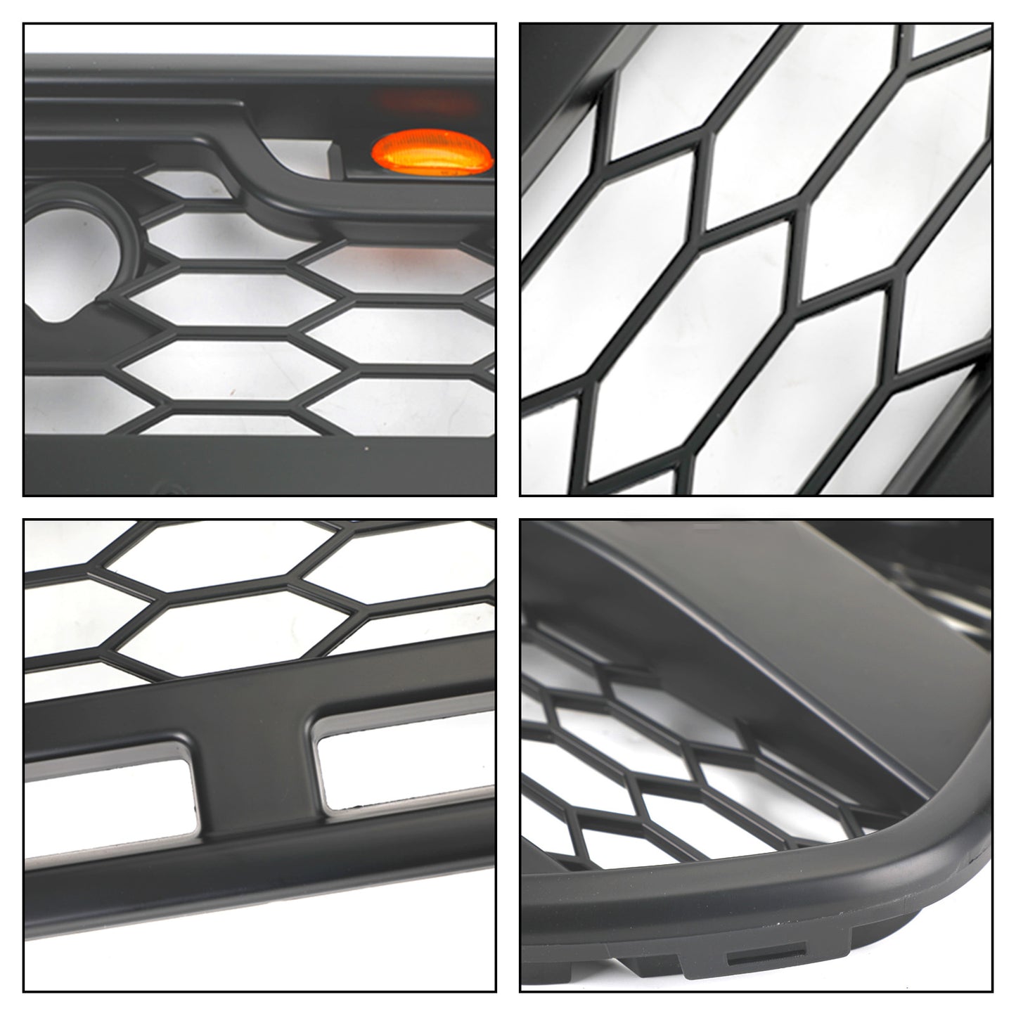 2015-2018 Ford Transit MK8 Raptor Front Bumper Grille Grill w/LED Matte Black