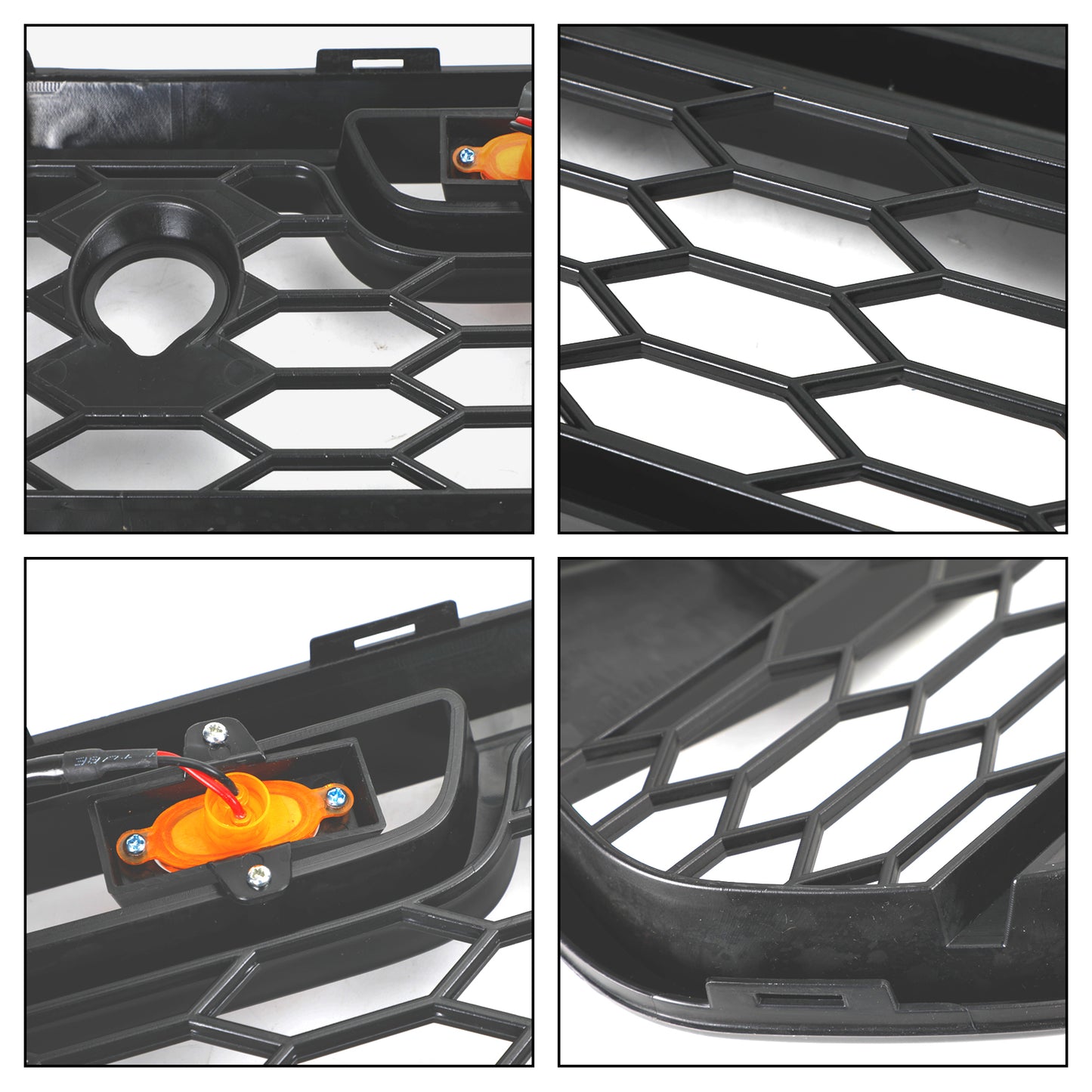 2015-2018 Ford Transit MK8 Raptor Front Bumper Grille Grill w/LED Matte Black