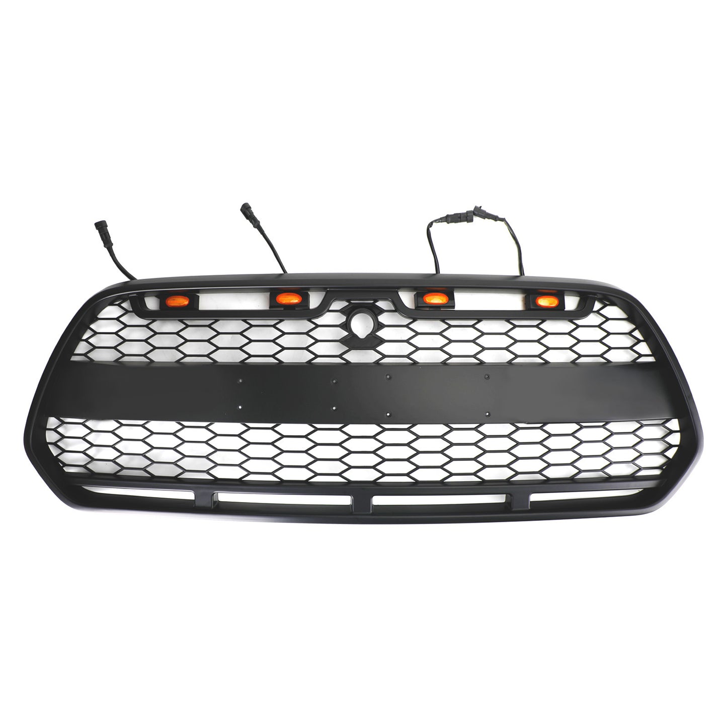 2015-2018 Ford Transit MK8 Raptor Front Bumper Grille Grill w/LED Matte Black