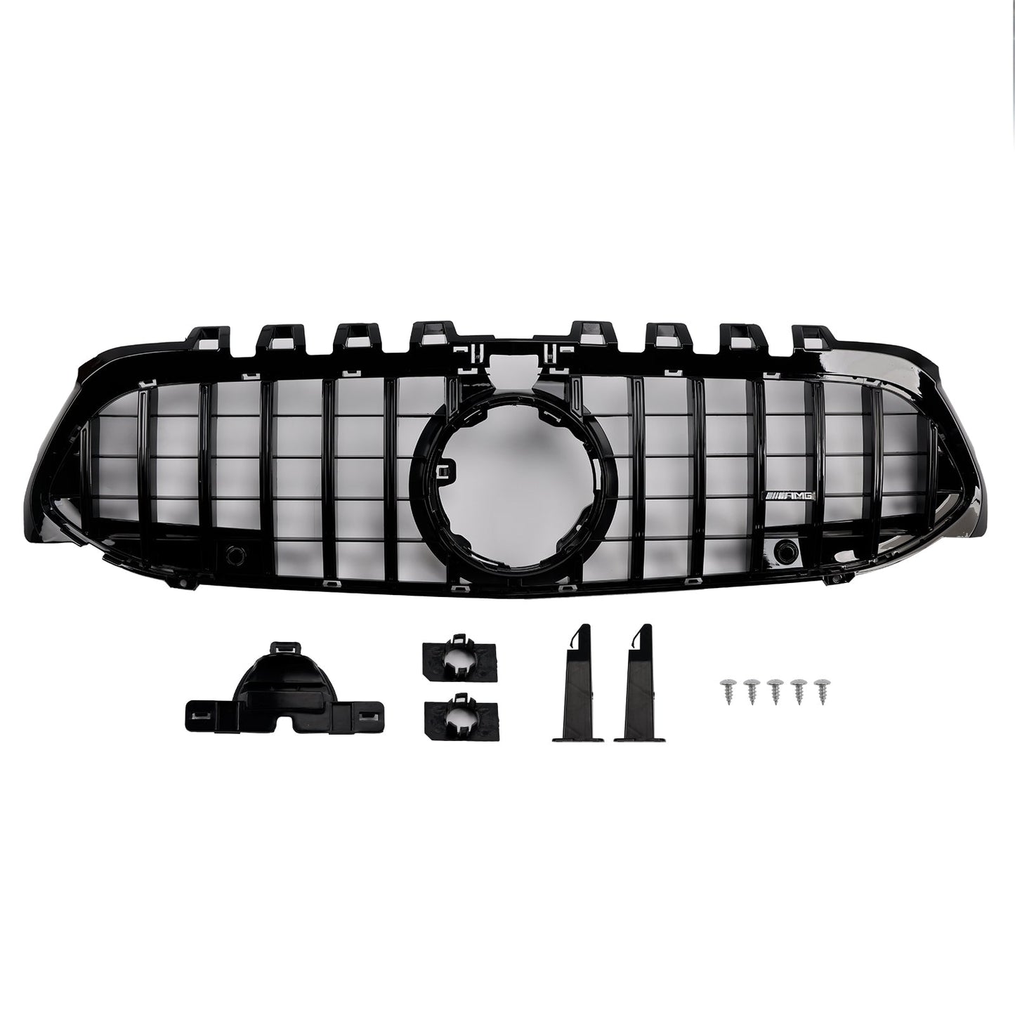 2019-2023 Mercedes Benz A-Class W177 GT-Style Front Bumper Grille Black