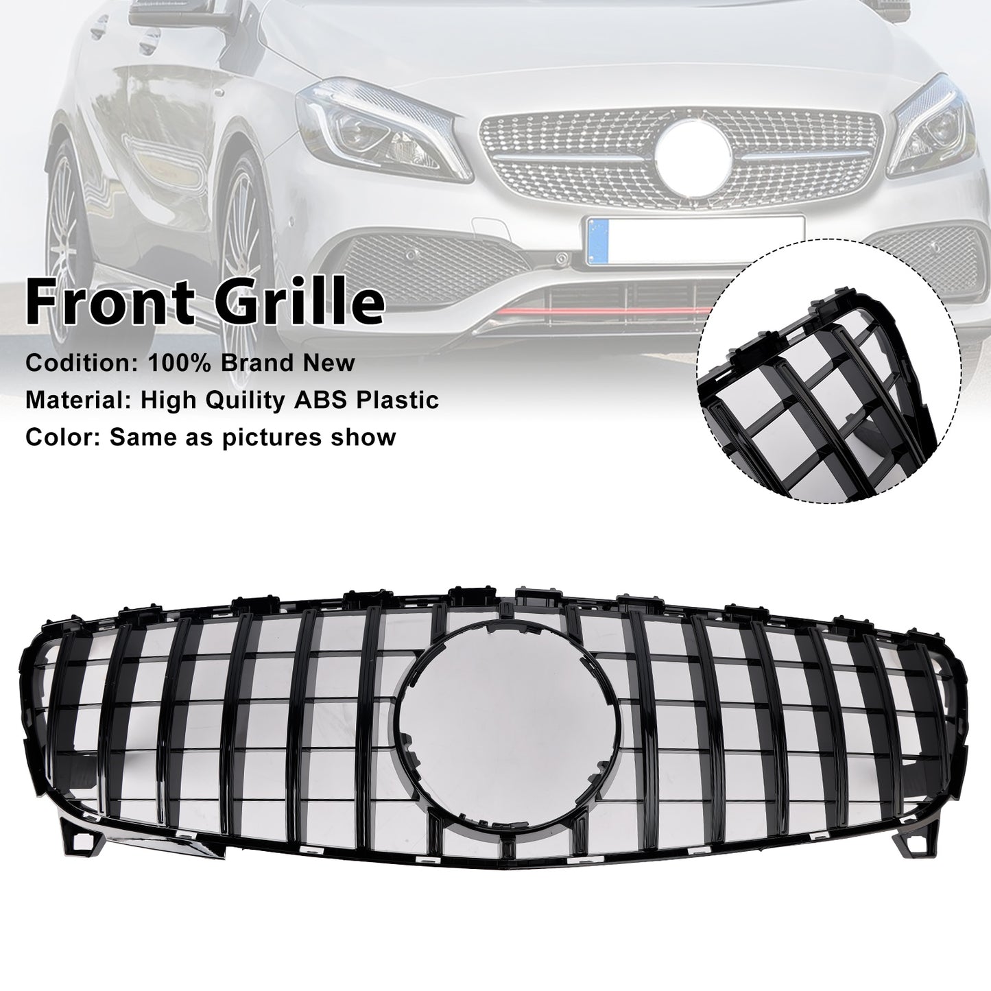 2016-2018 A CLASS W176 MERCEDES BENZ Front Bumper Grille Grill