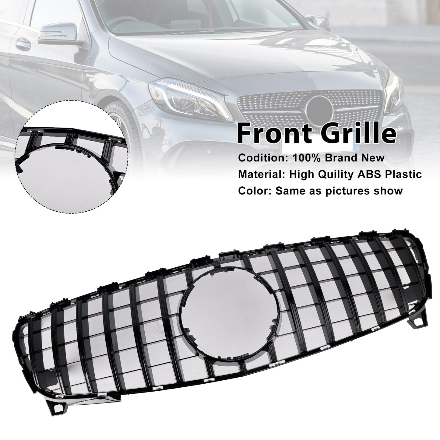 2016-2018 A CLASS W176 MERCEDES BENZ Front Bumper Grille Grill