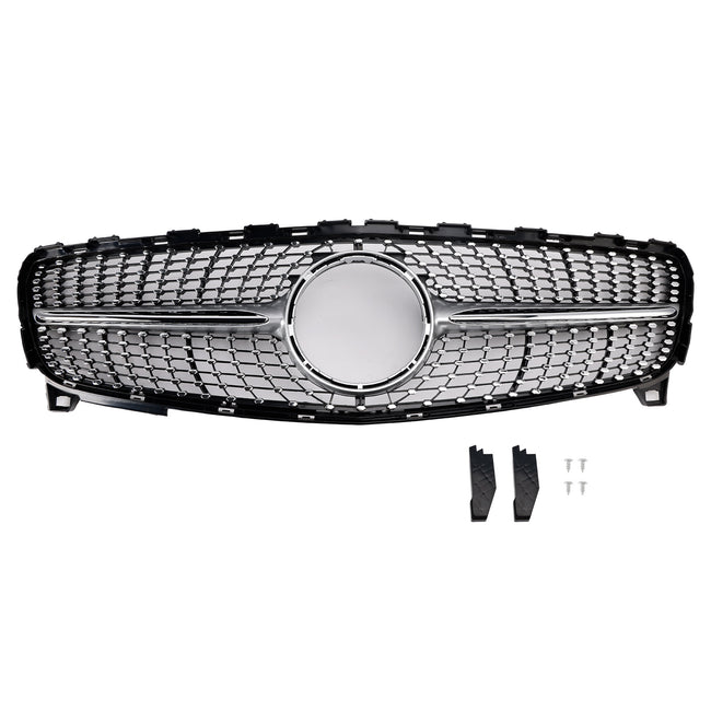 2016-2018 W176 A CLASS MERCEDES BENZ Girll Diamond Front Bumper Grille Grill