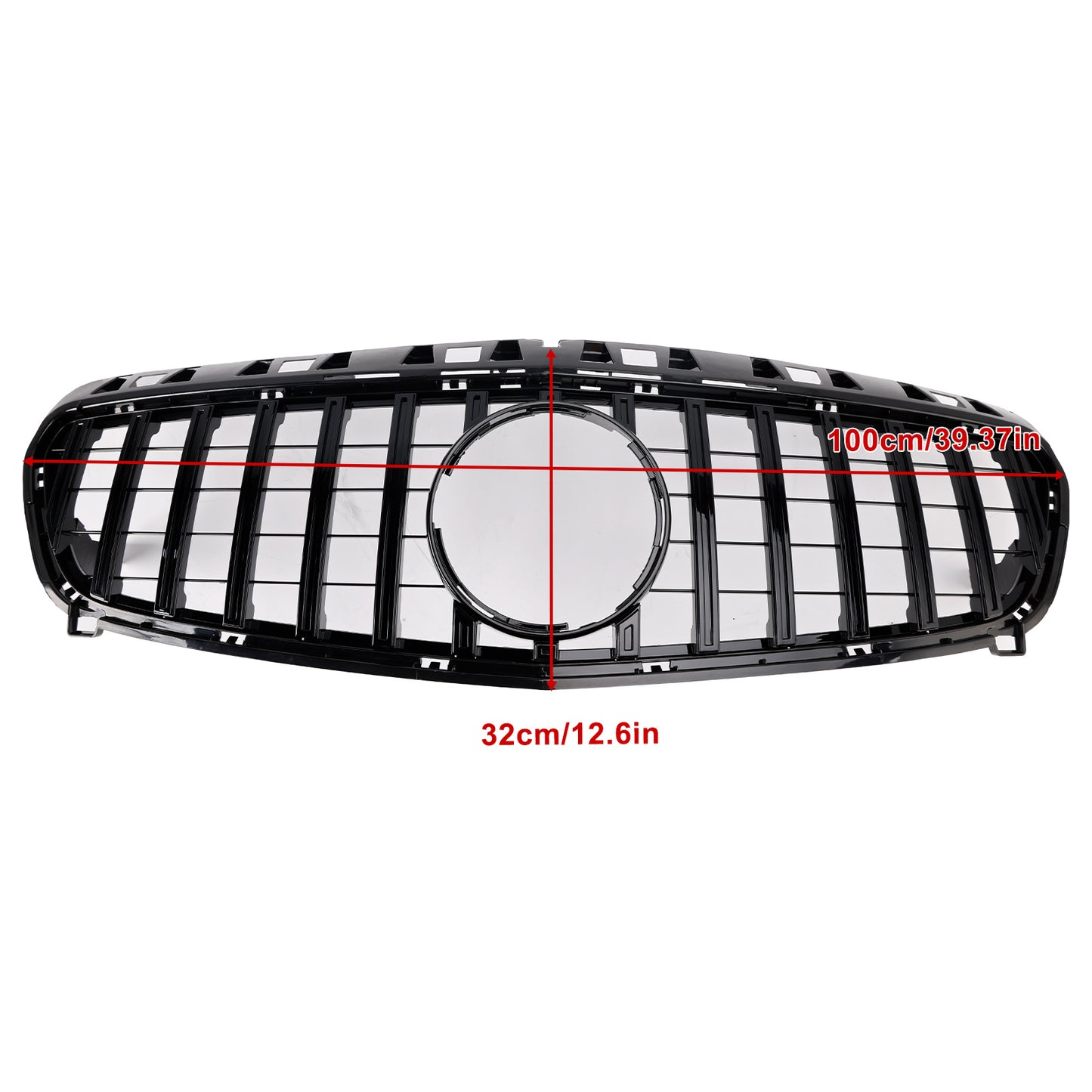 2013-2015 Mercedes Benz A CLASS W176 Front Bumper Grill Grille Gloss Black