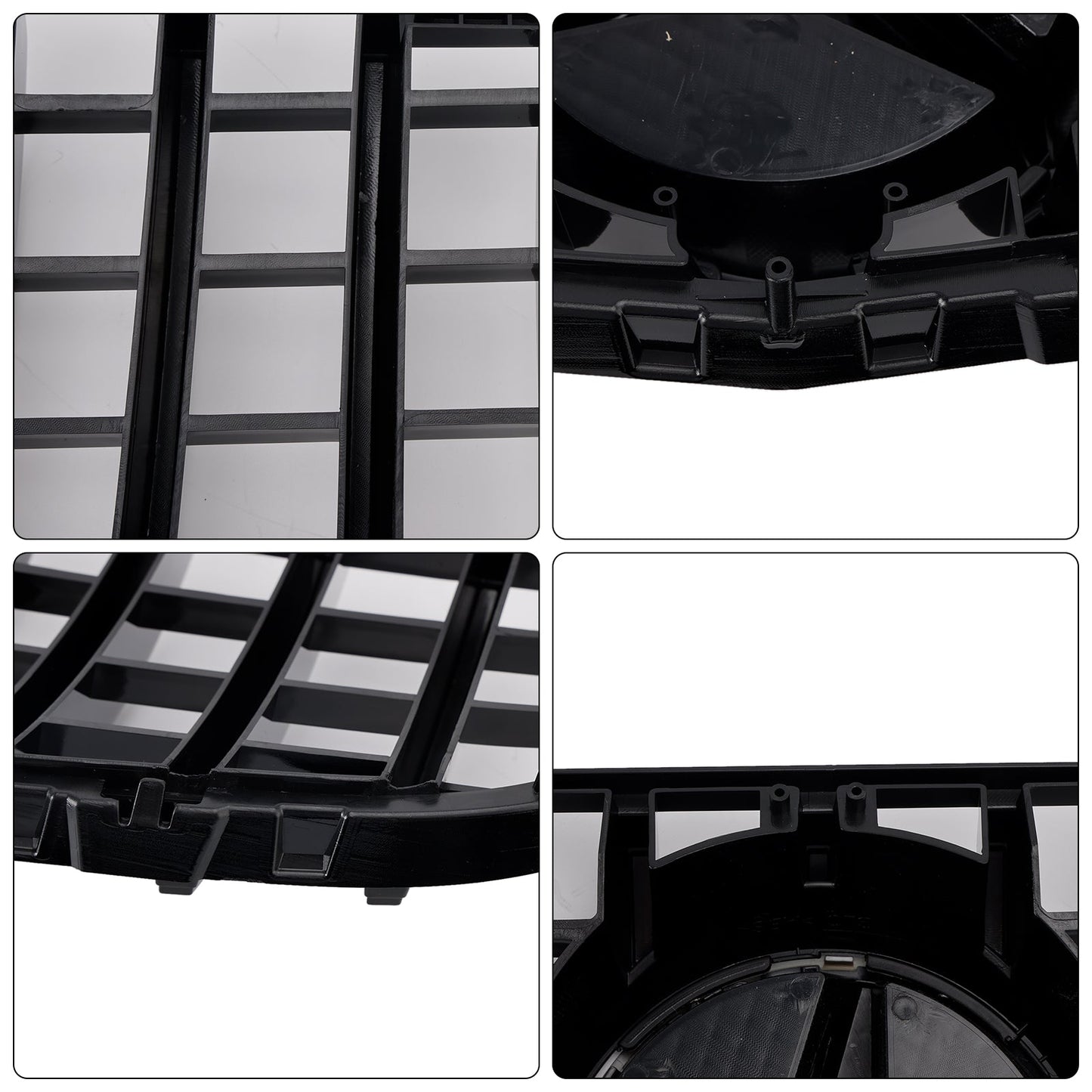 2015-2019 Mercedes Benz GLC X253 C253 Front Bumper Grill Grille Gloss Black