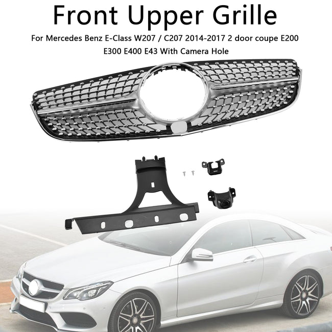 2014-2017 Mercedes E-CLASS W207 Coupe Diamond Front Bumper Grill Grille