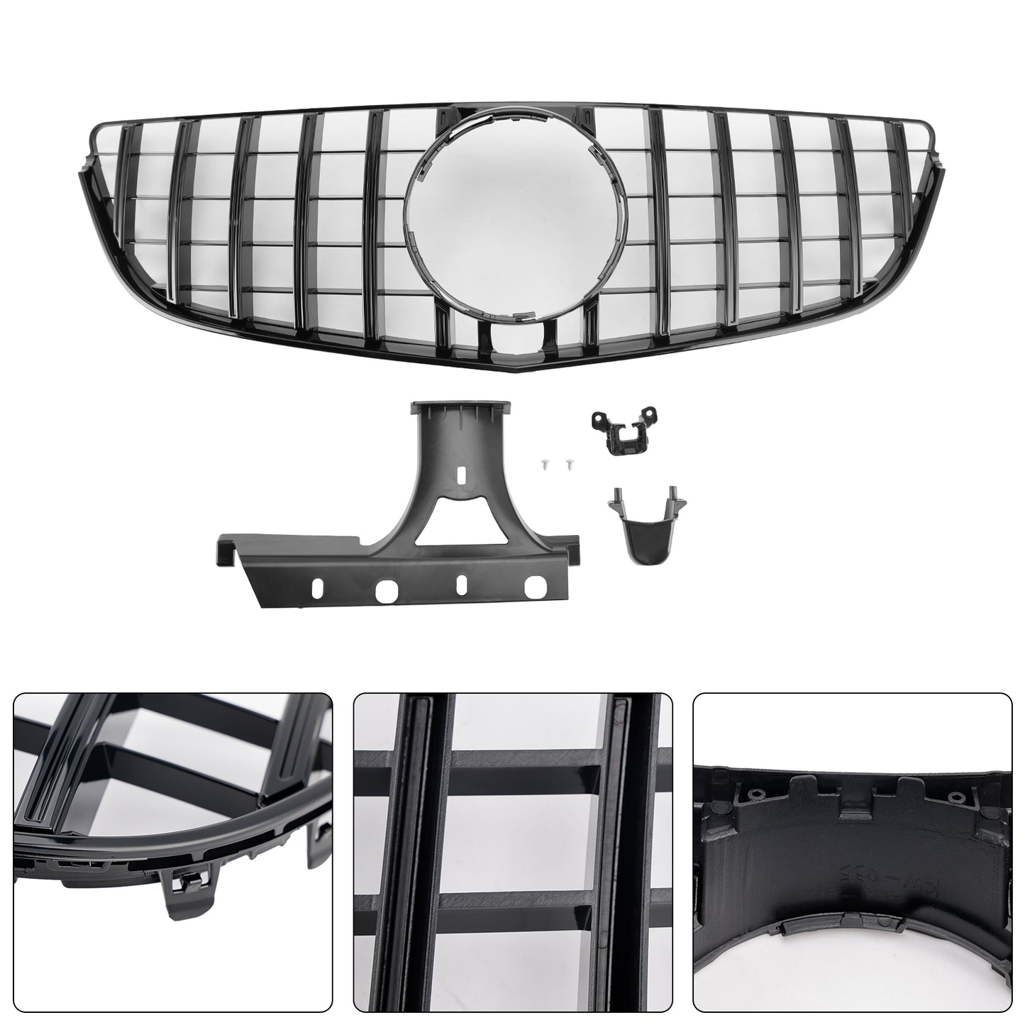 2014-2017 Mercedes E-CLASS W207 Coupe GT Style Front Bumper Grille Grill