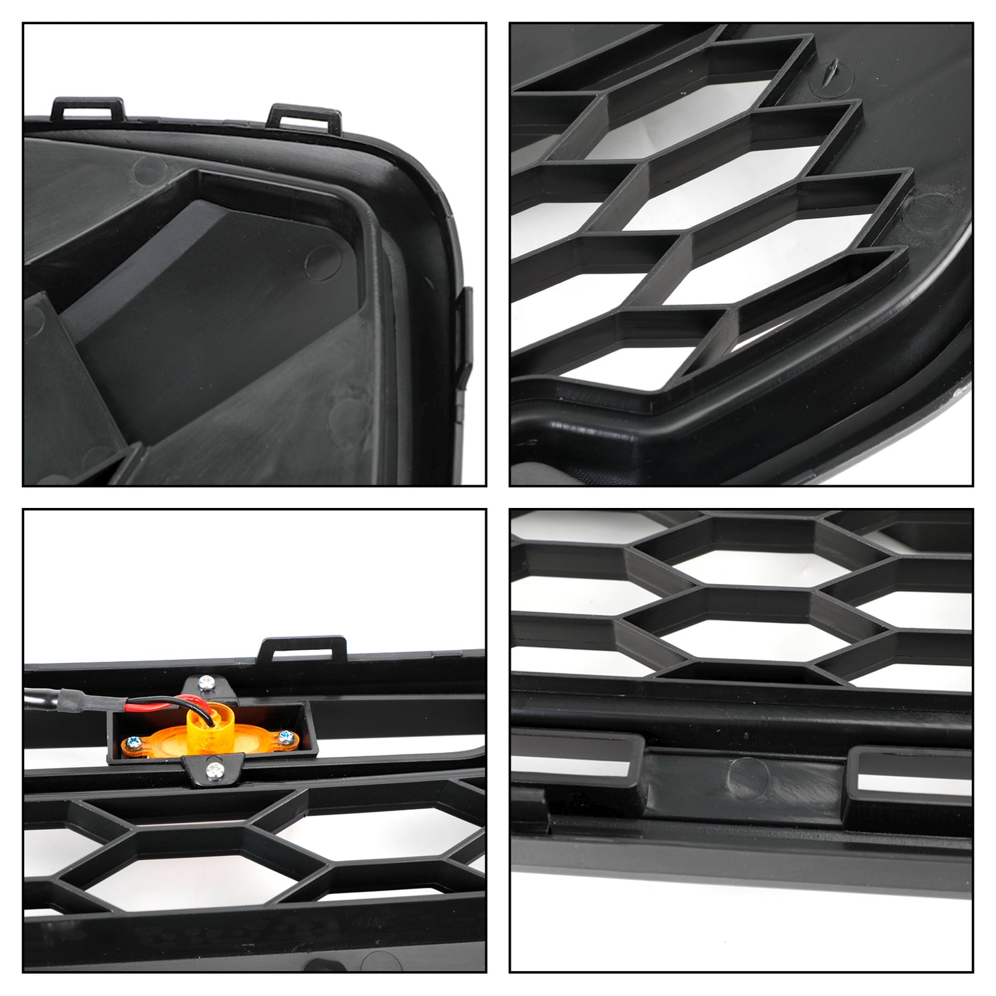 Raptor Style 2018-2023 Ford Transit Custom Trail W/ 3LED Matte Black Front Bumper Grille